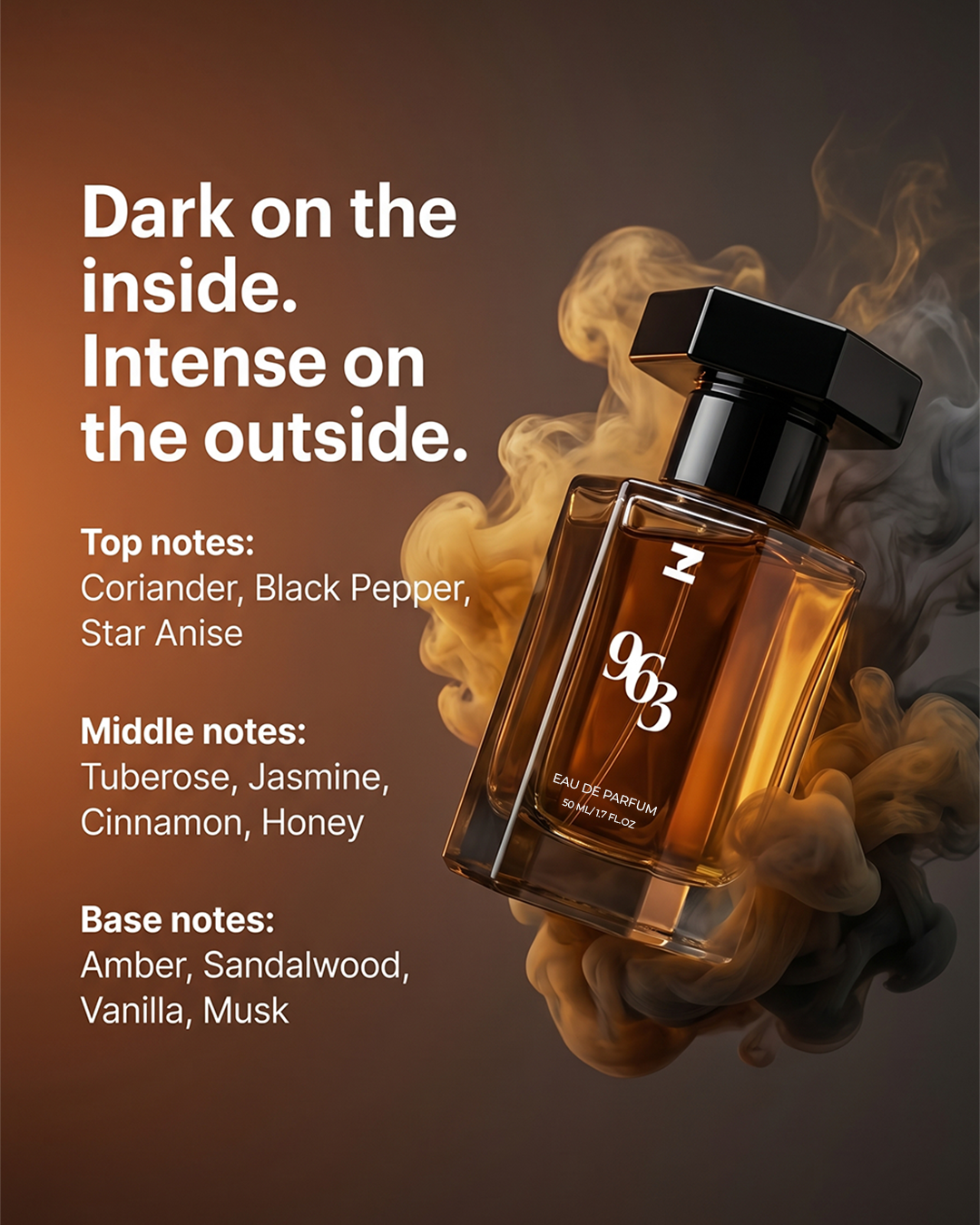 The house of frequencies - 963  Eau De Parfum (50ML) – Deep Oriental & Spicy Luxury Perfume