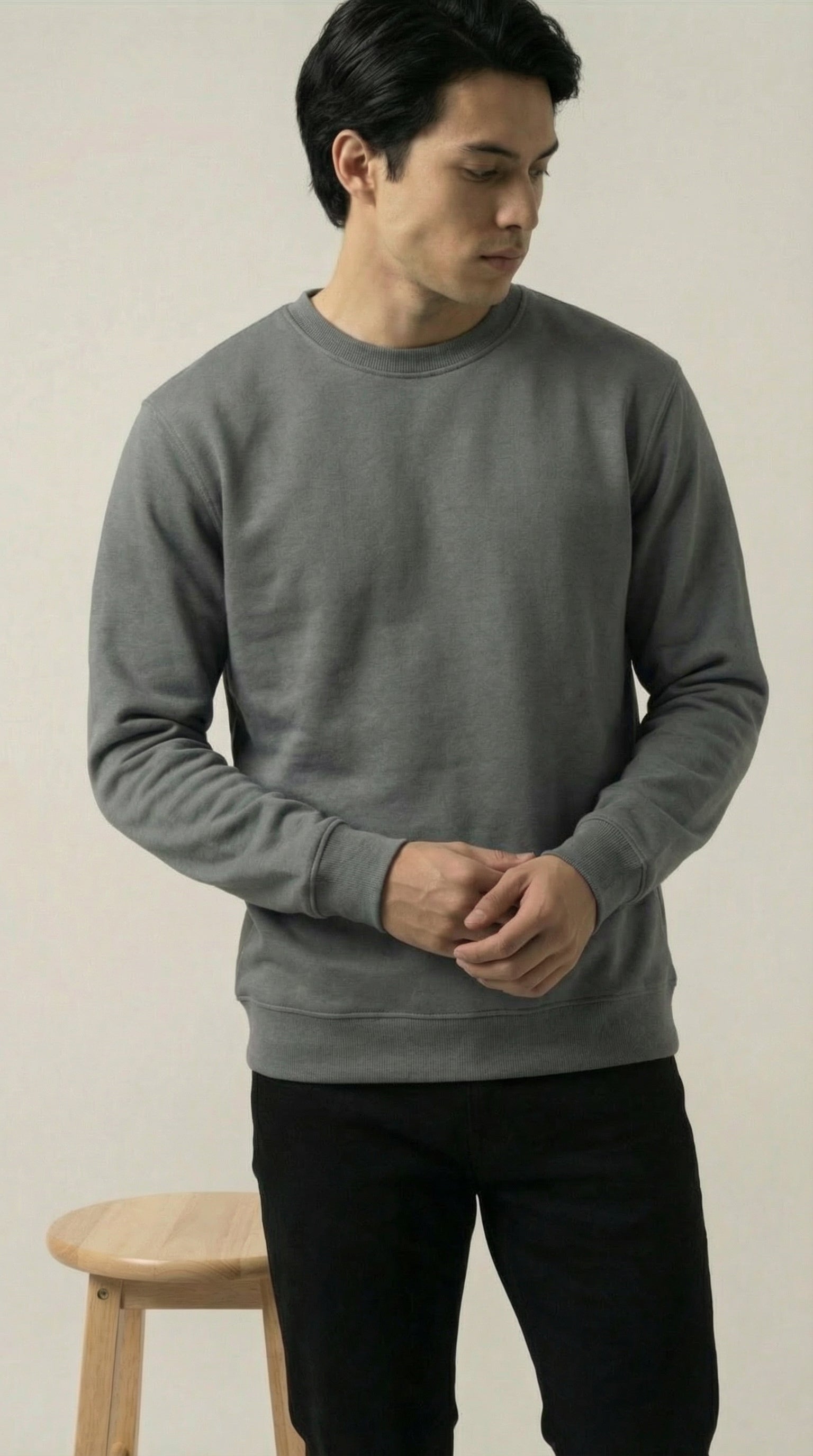 Men’s Premium Loose Fit Cotton Fleece Sweatshirt
