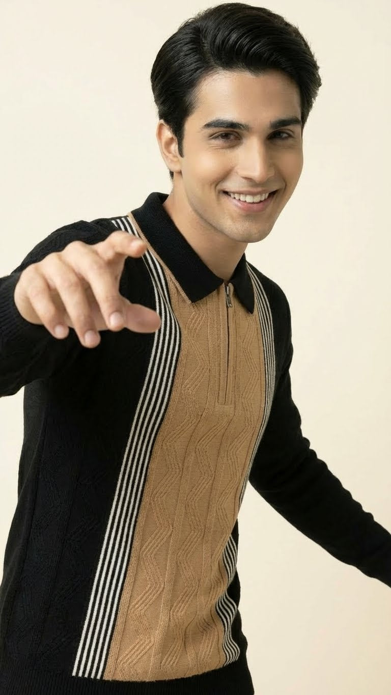 Luxury Knitted Cotton Polo for Men | Breathable & Soft Feel