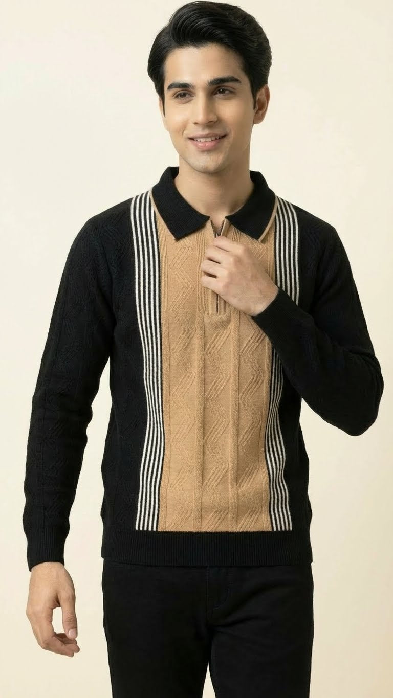 Luxury Knitted Cotton Polo for Men | Breathable & Soft Feel