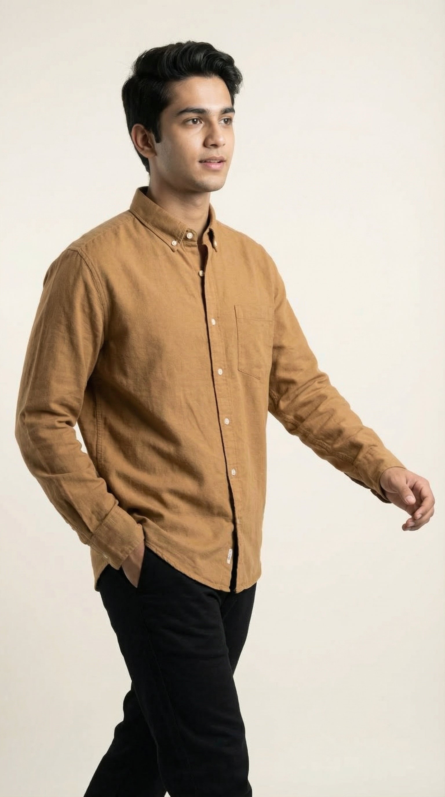 Men’s Premium Jute Cotton Solid Shirts