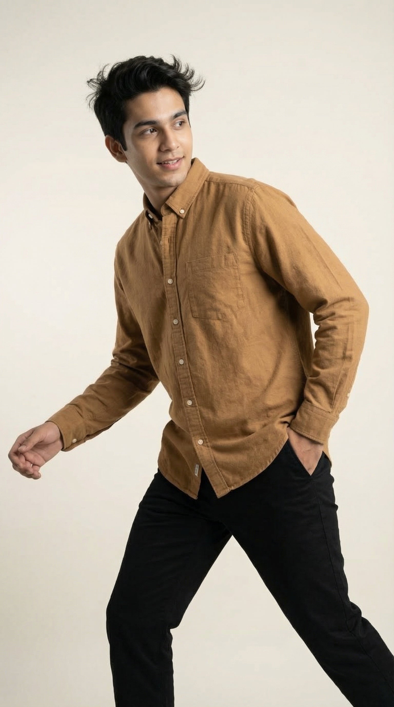 Men’s Premium Jute Cotton Solid Shirts