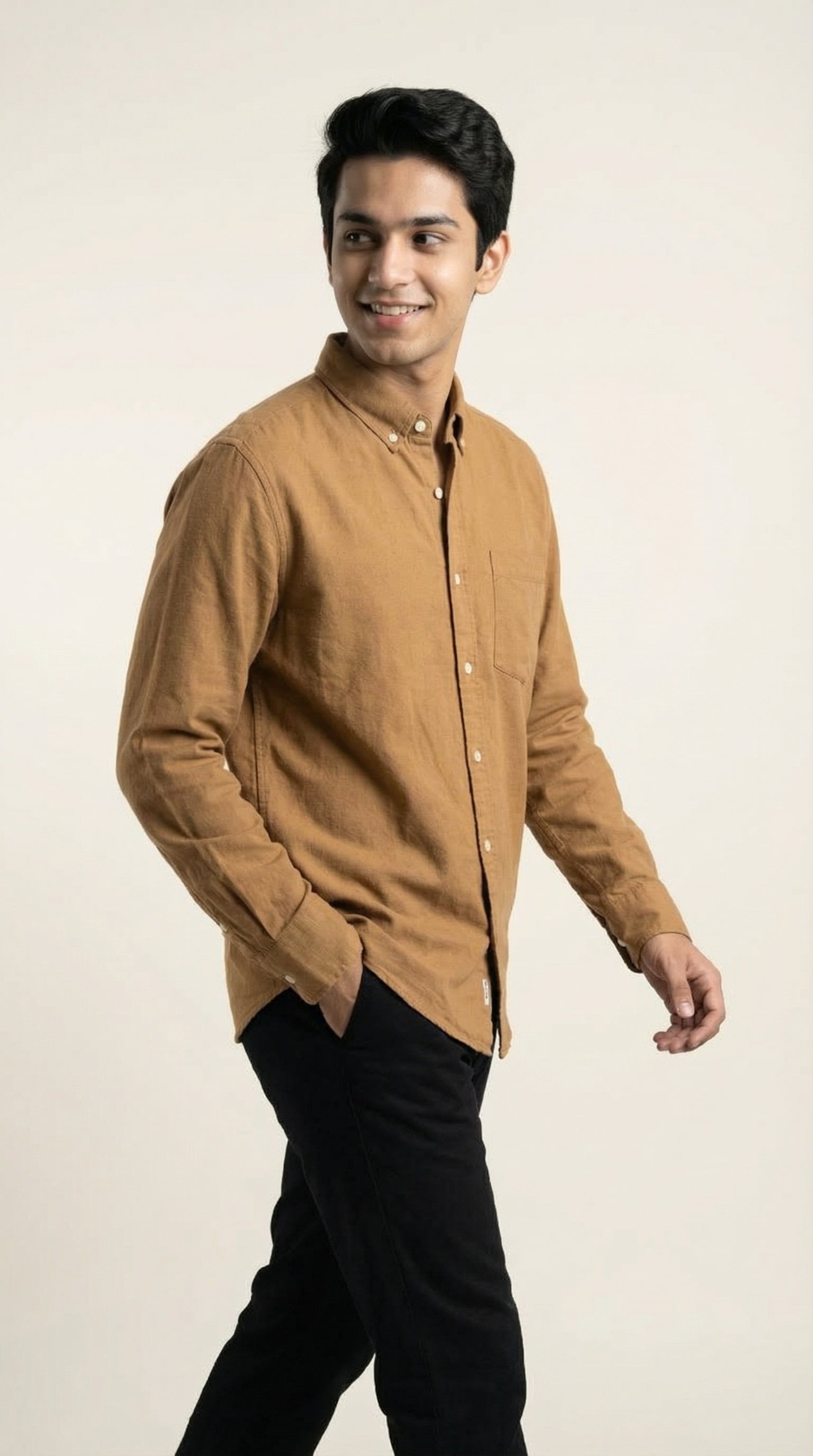 Men’s Premium Jute Cotton Solid Shirts