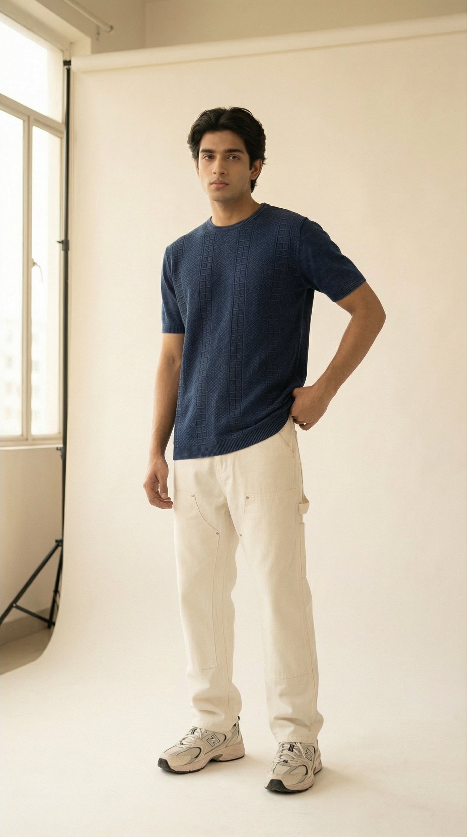 Ocean Weave Textured Polo