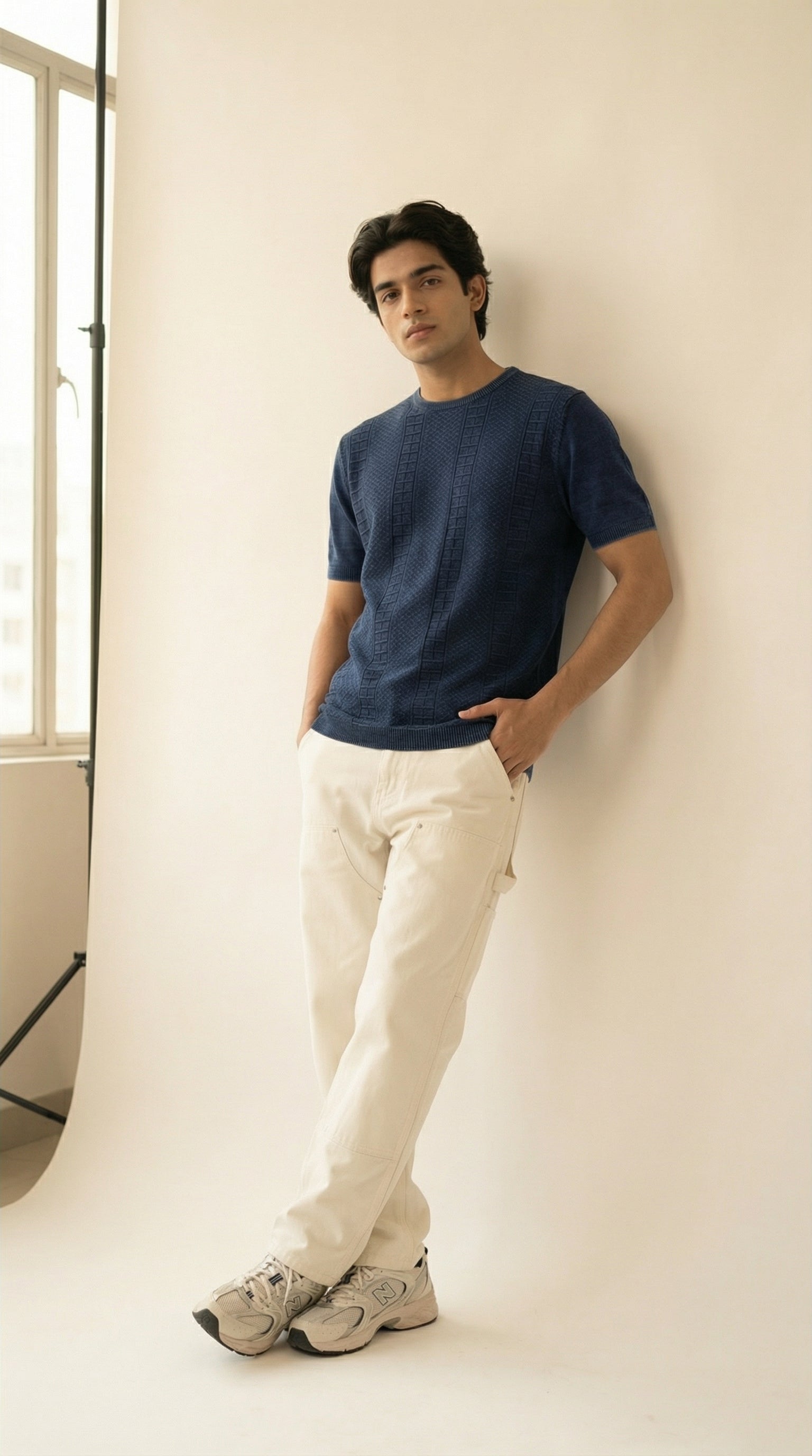 Ocean Weave Textured Polo