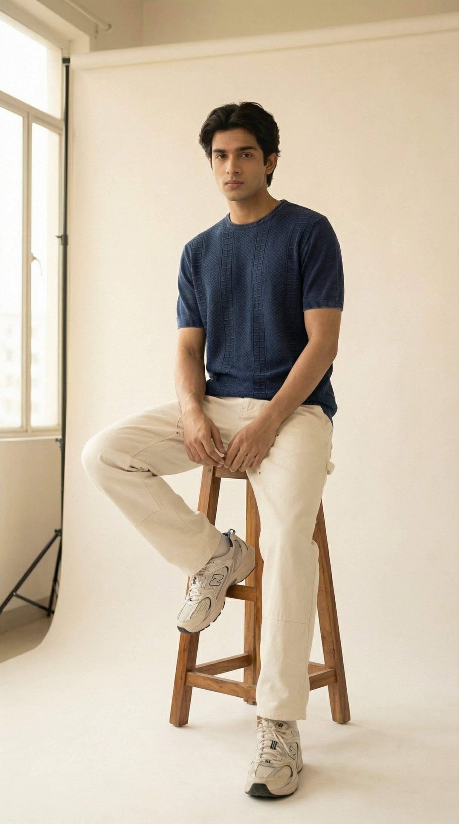 Ocean Weave Textured Polo