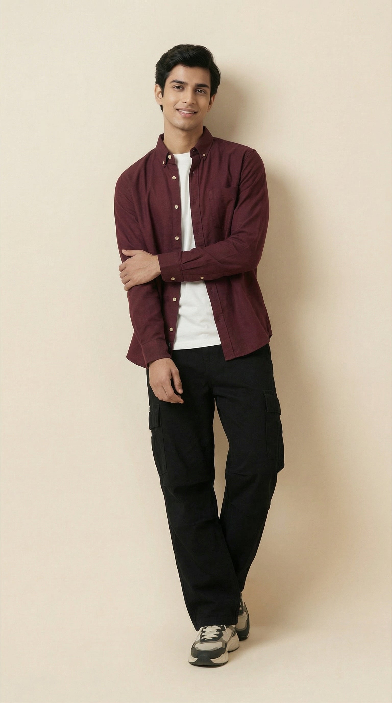 Men’s Premium Jute Cotton Solid Shirts