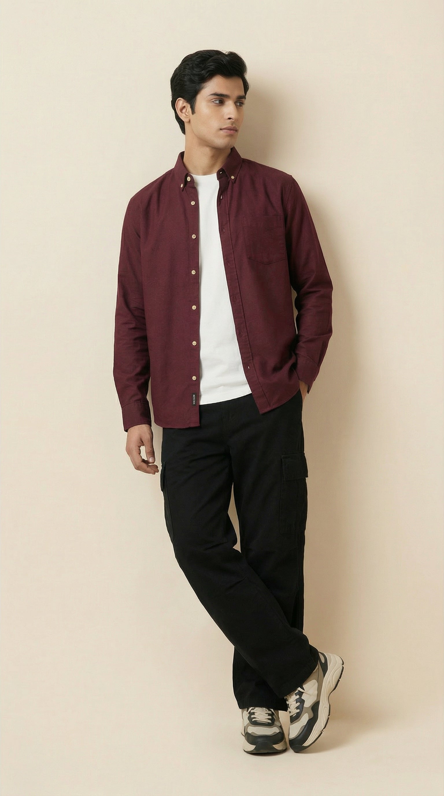 Men’s Premium Jute Cotton Solid Shirts