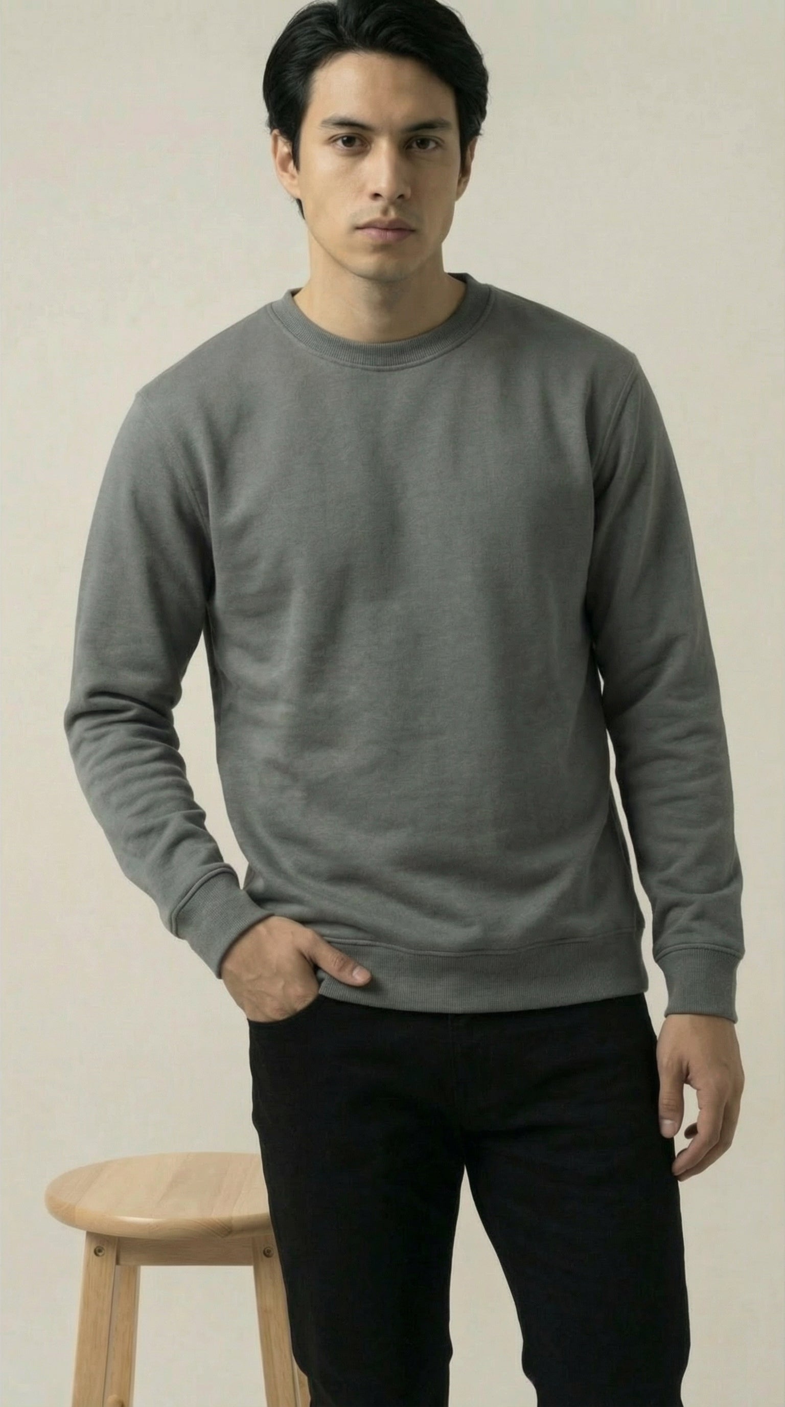 Men’s Premium Loose Fit Cotton Fleece Sweatshirt