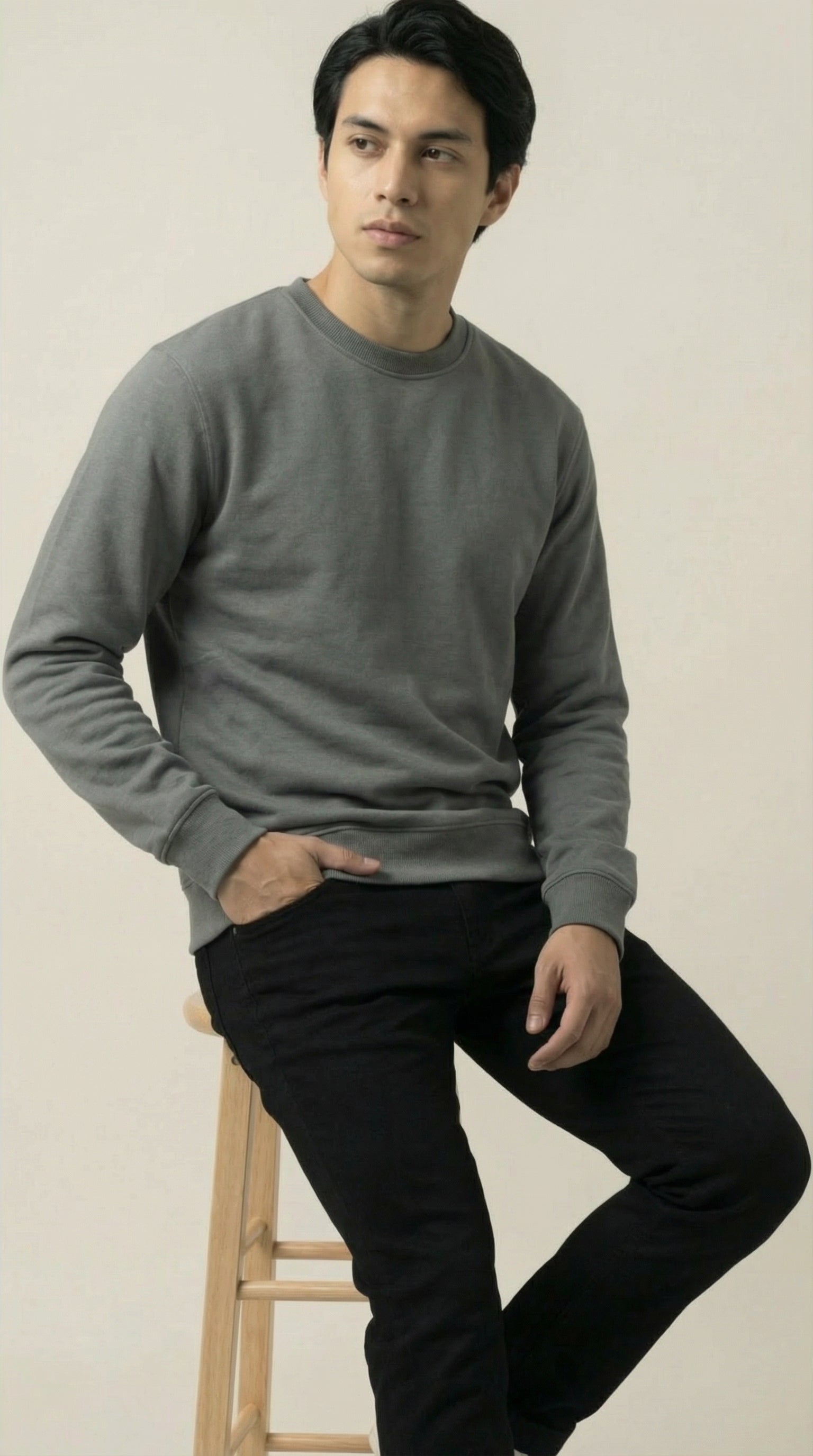 Men’s Premium Loose Fit Cotton Fleece Sweatshirt