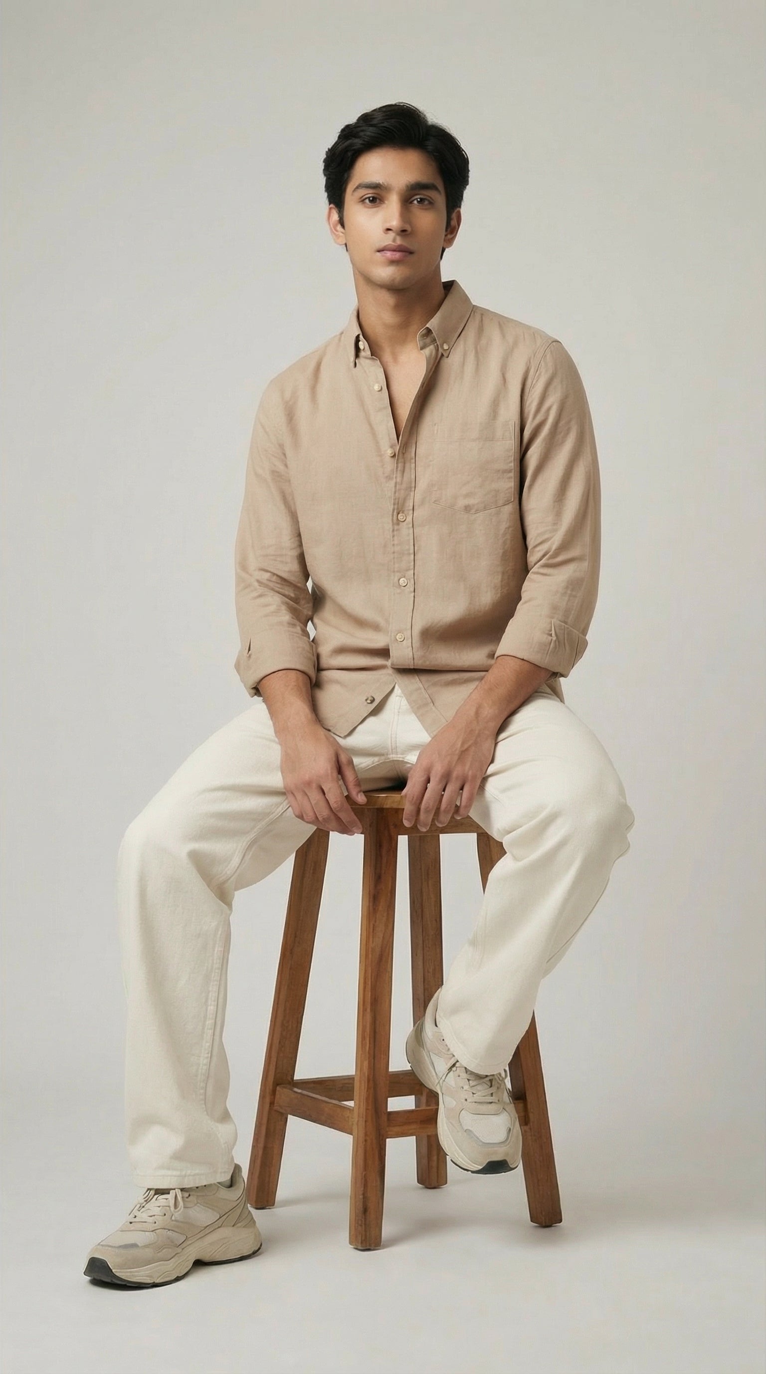 Men’s Premium Jute Cotton Solid Shirts