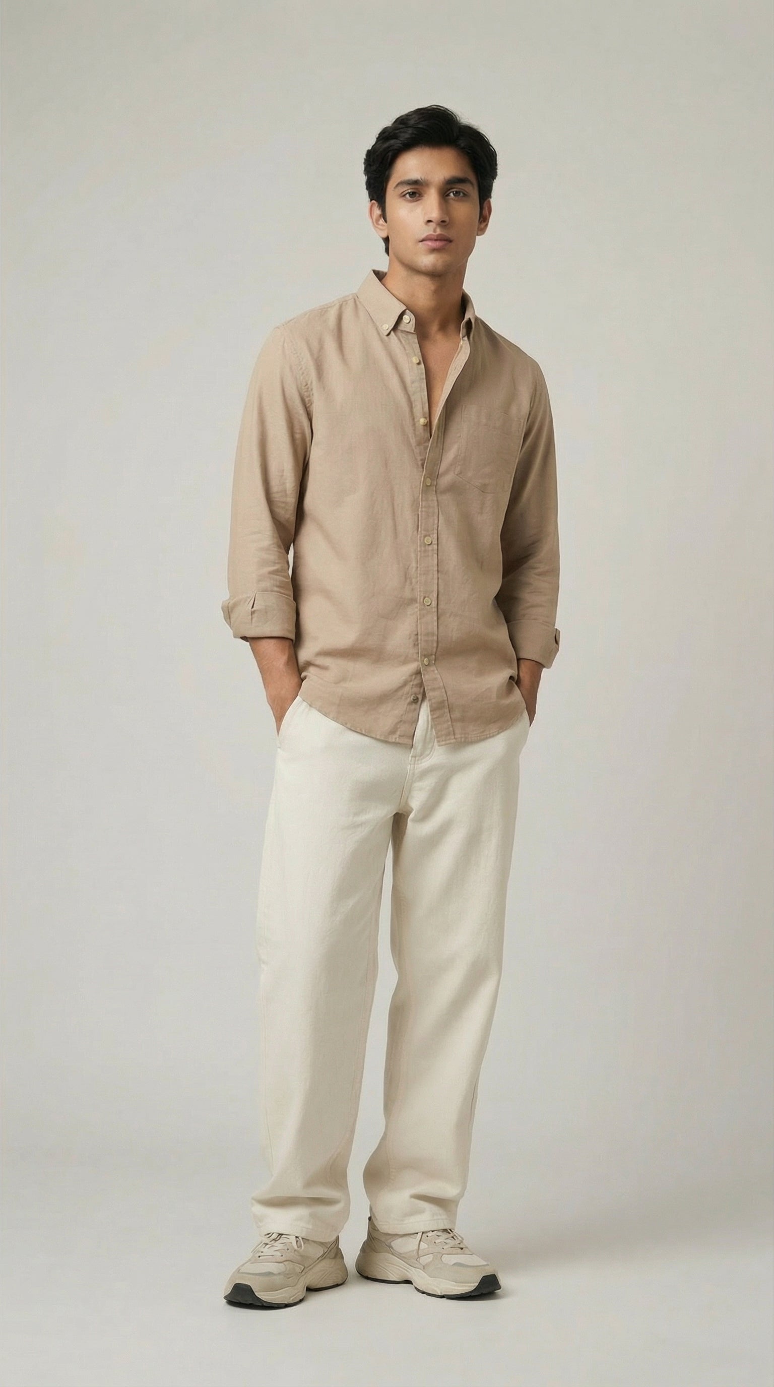 Men’s Premium Jute Cotton Solid Shirts