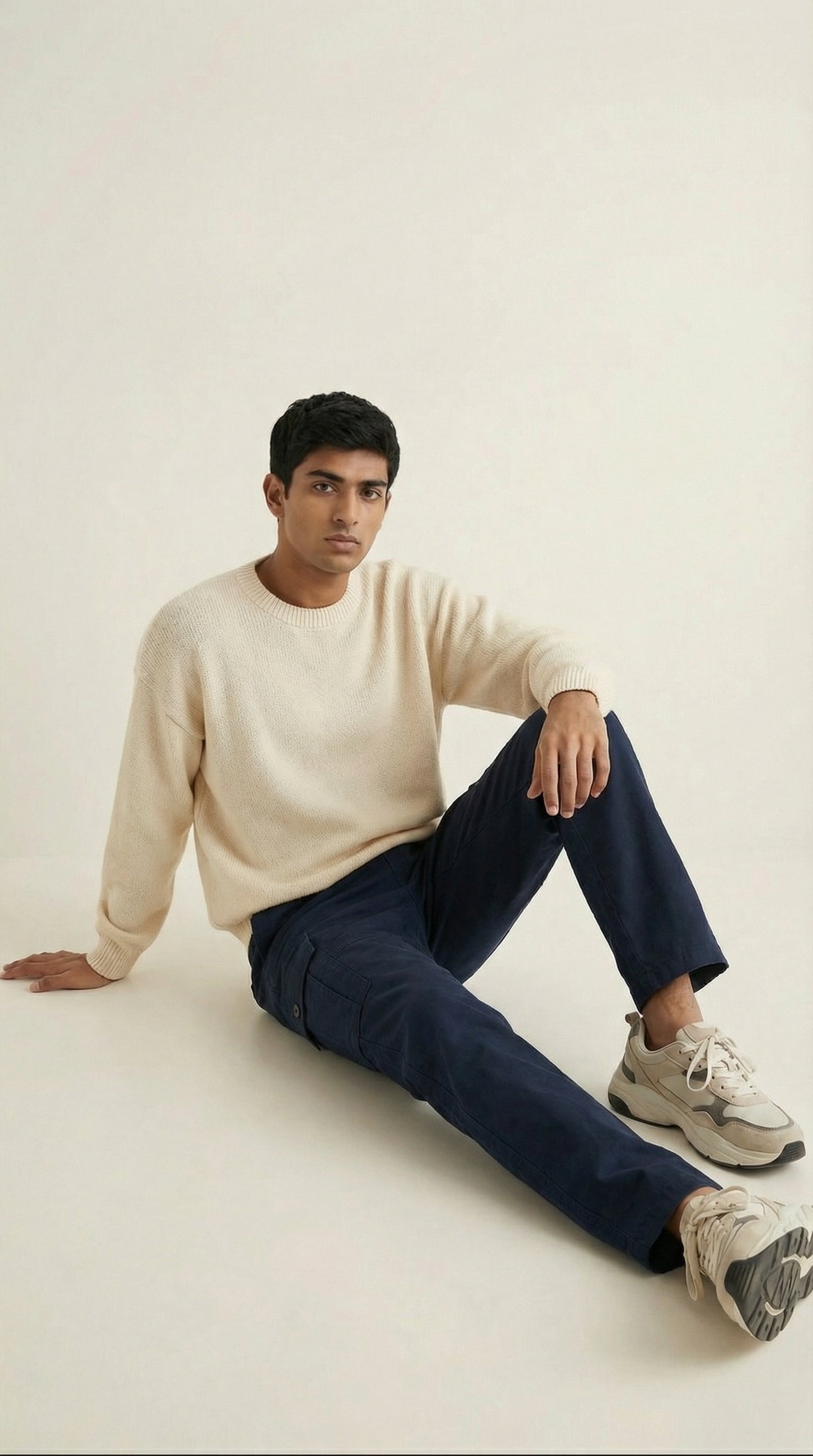 Men Regular Fit Cargo Pants in Cotton Twill – 6 Pocket Casual Utility Wear