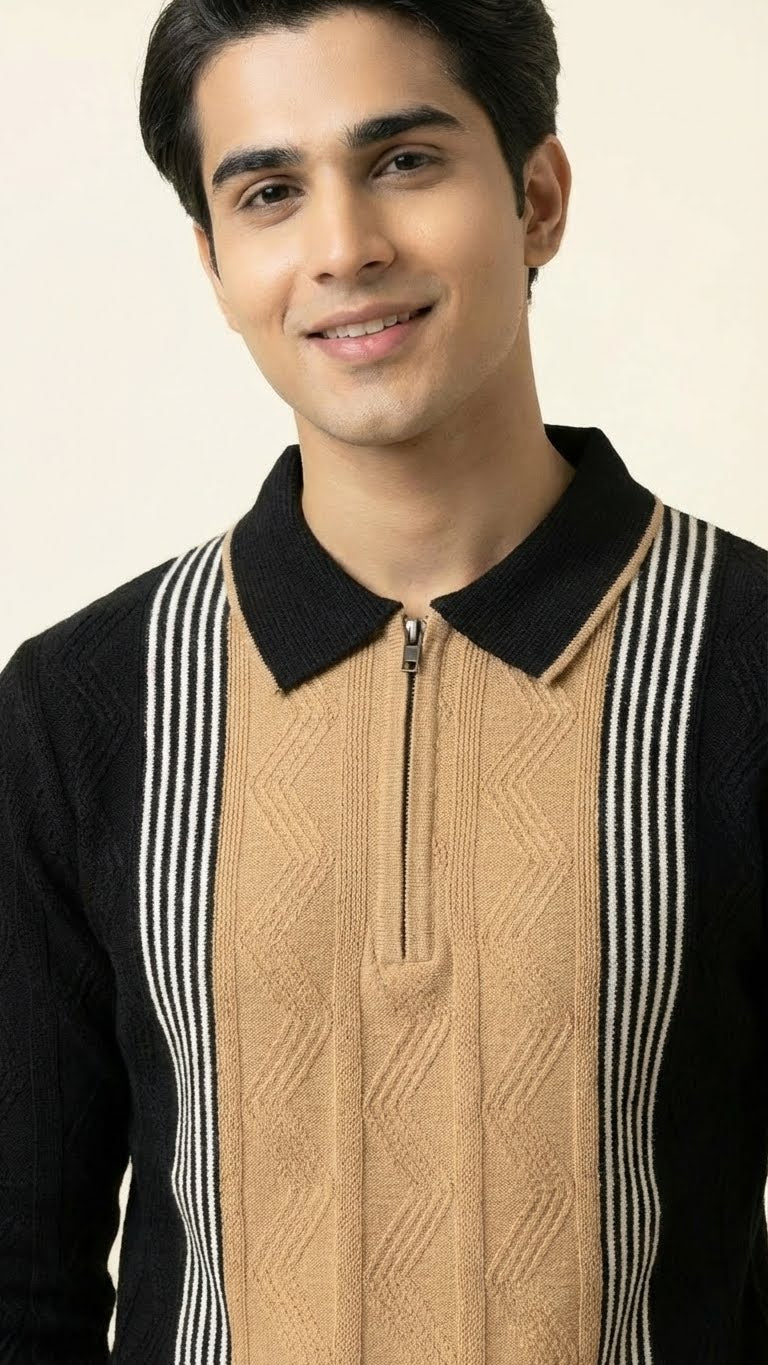 Luxury Knitted Cotton Polo for Men | Breathable & Soft Feel