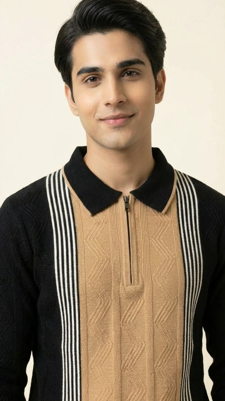 Luxury Knitted Cotton Polo for Men | Breathable & Soft Feel