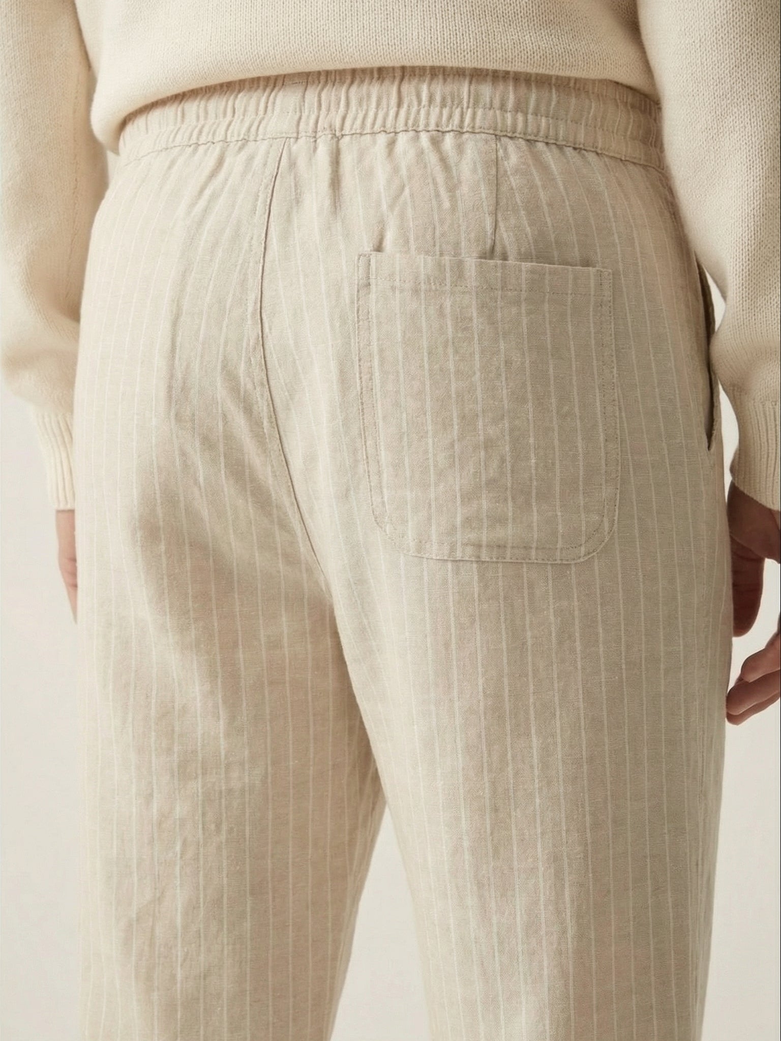 Linen Drawstring Pants | Premium Relaxed-Fit Cotton Linen Trousers for Men