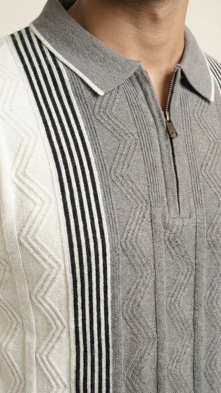 Luxury Knitted Cotton Polo for Men | Breathable & Soft Feel