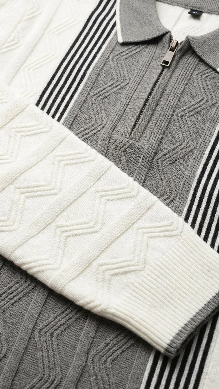 Luxury Knitted Cotton Polo for Men | Breathable & Soft Feel