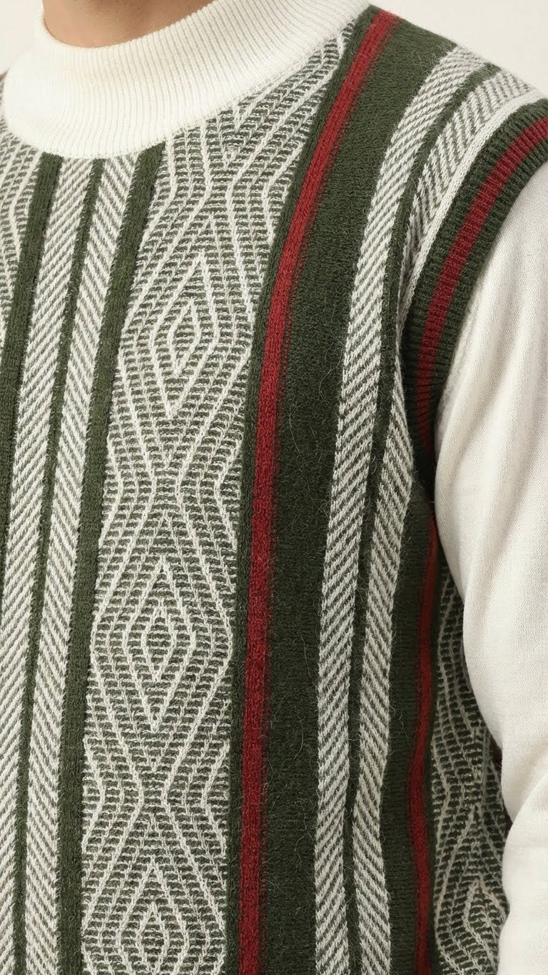 Men’s Premium Textured Knitted Cotton Sweater