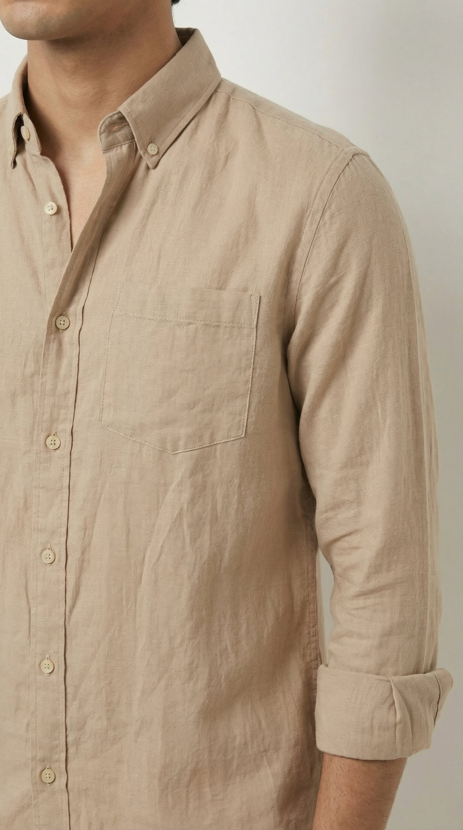 Men’s Premium Jute Cotton Solid Shirts