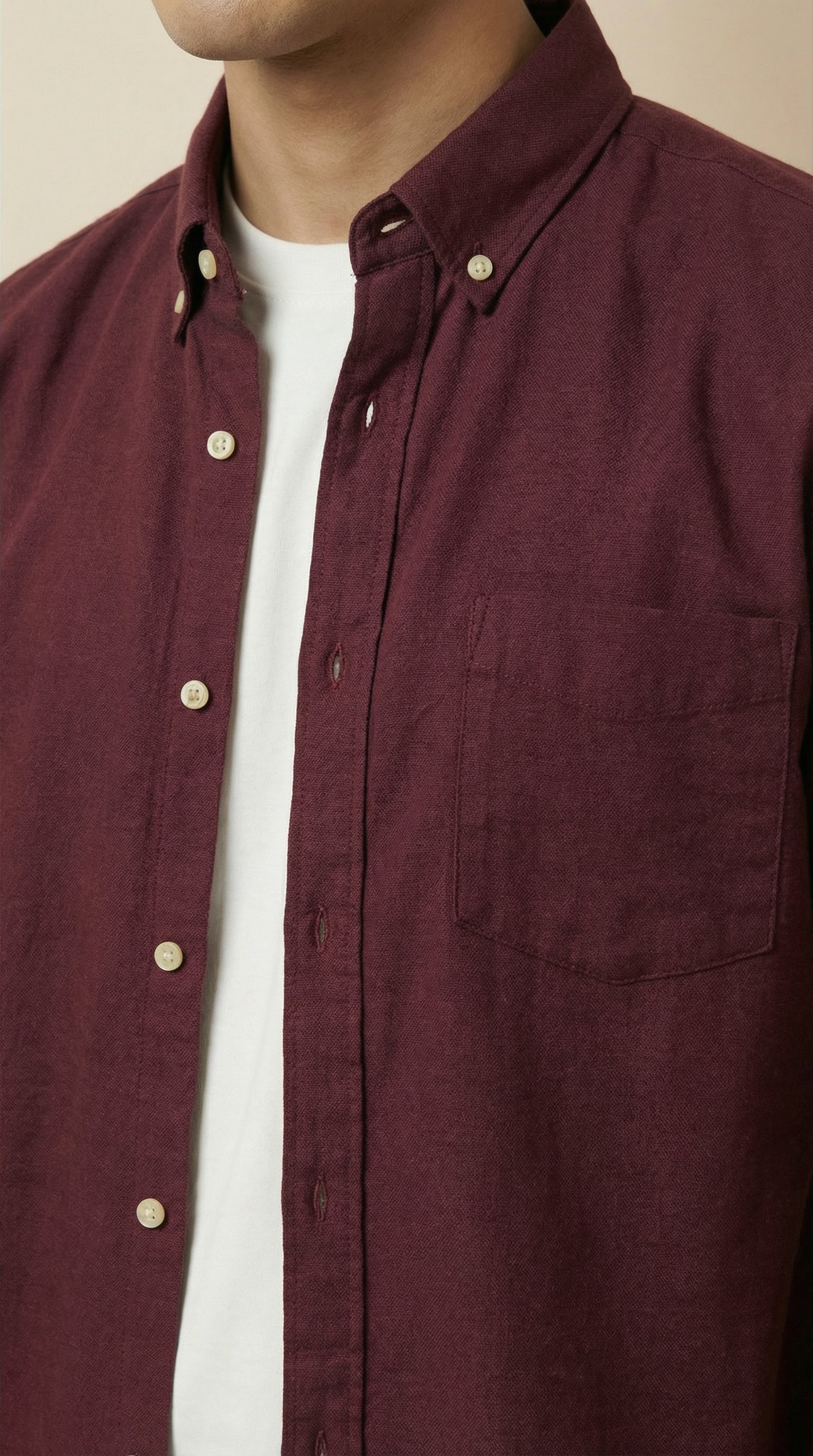 Men’s Premium Jute Cotton Solid Shirts