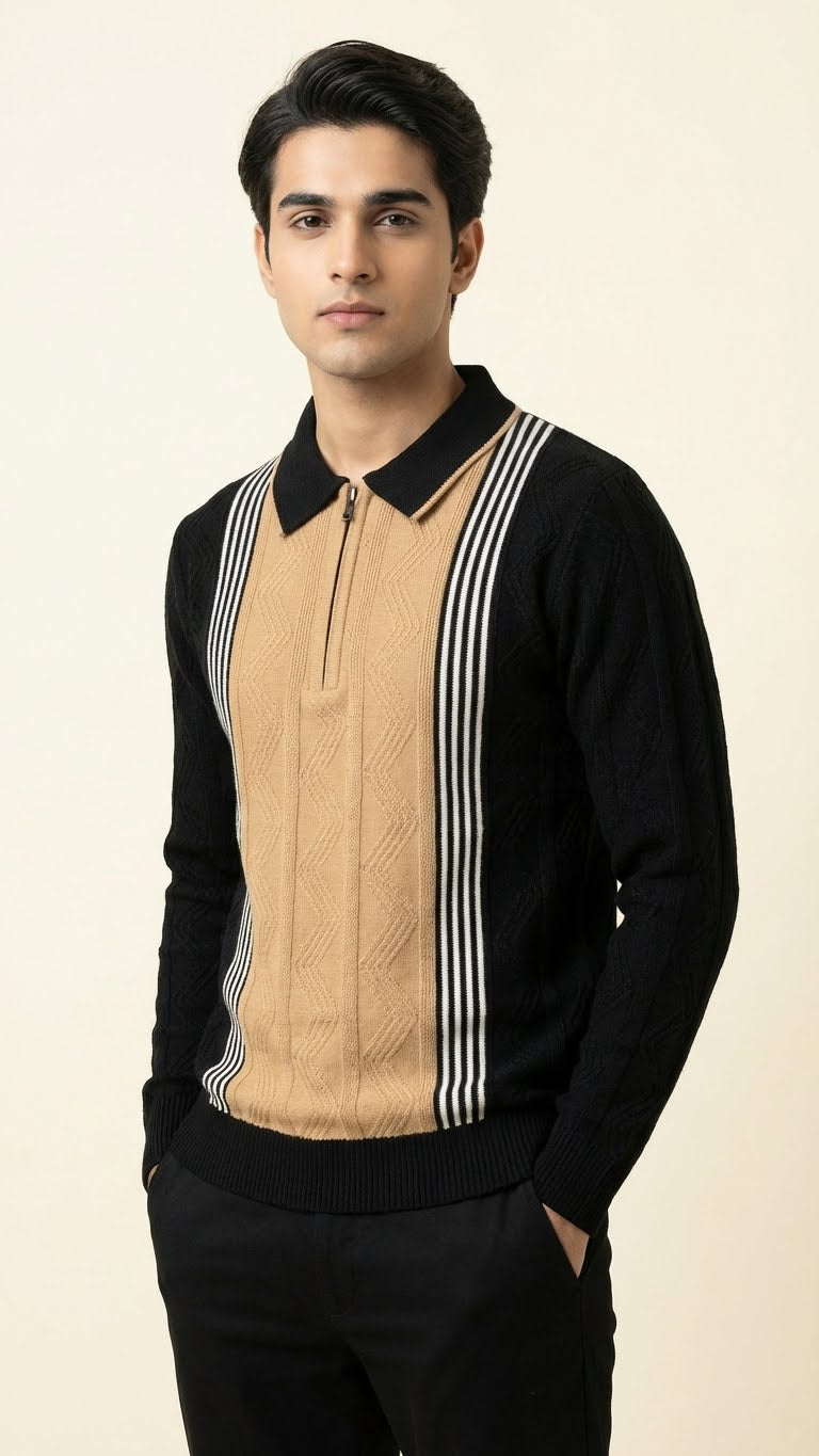 Luxury Knitted Cotton Polo for Men | Breathable & Soft Feel