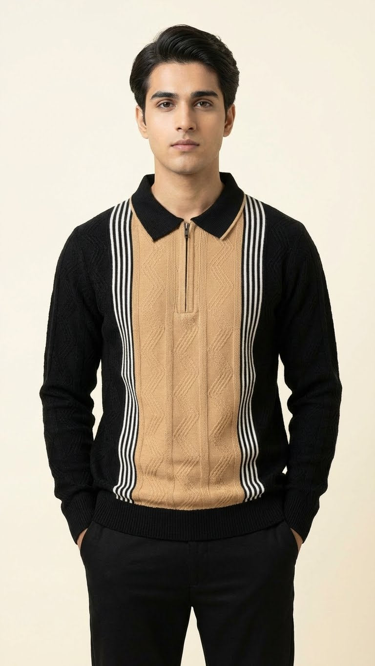 Luxury Knitted Cotton Polo for Men | Breathable & Soft Feel