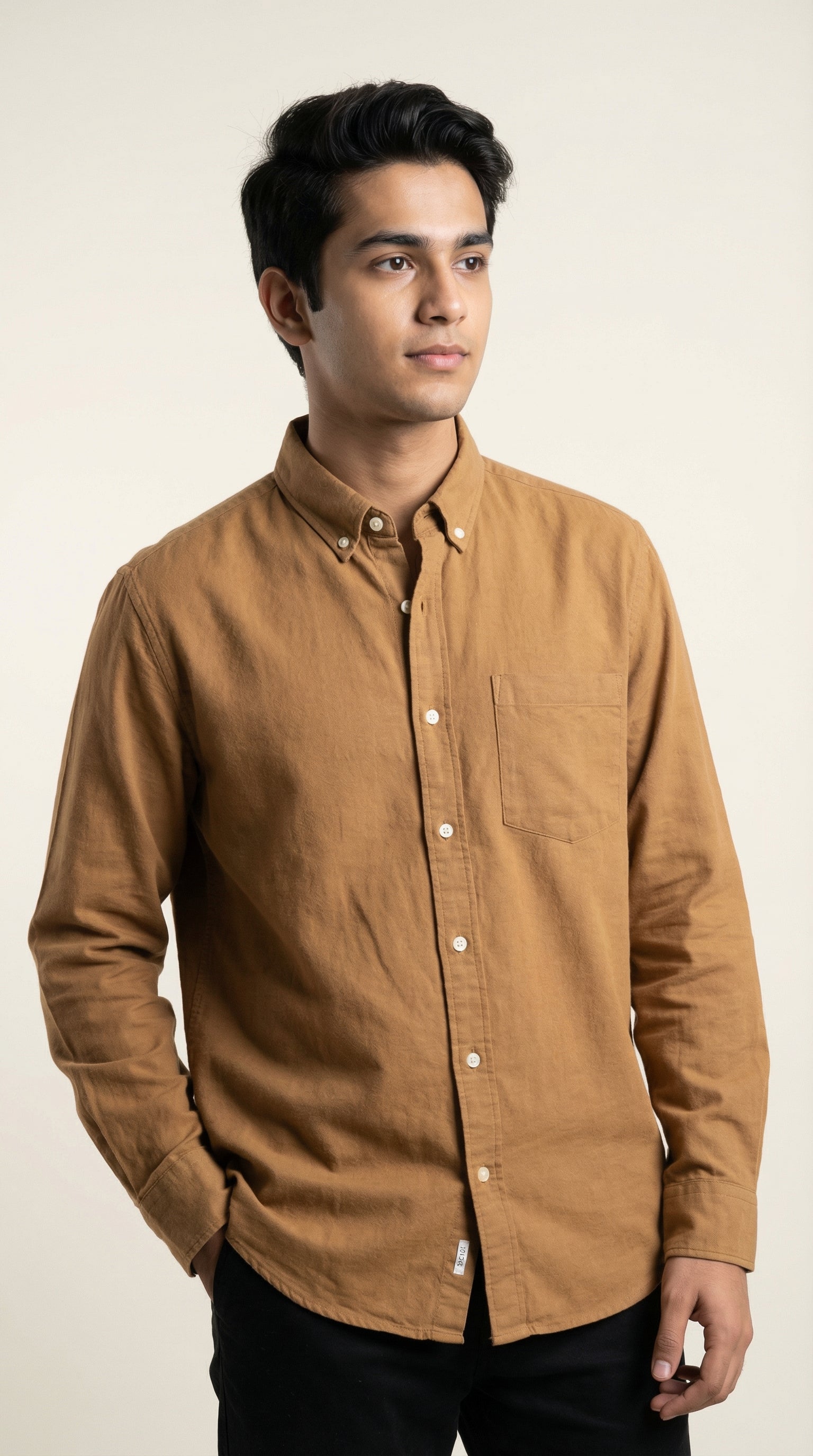 Men’s Premium Jute Cotton Solid Shirts