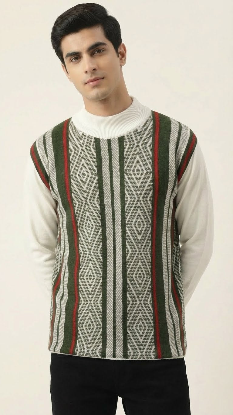 Men’s Premium Textured Knitted Cotton Sweater