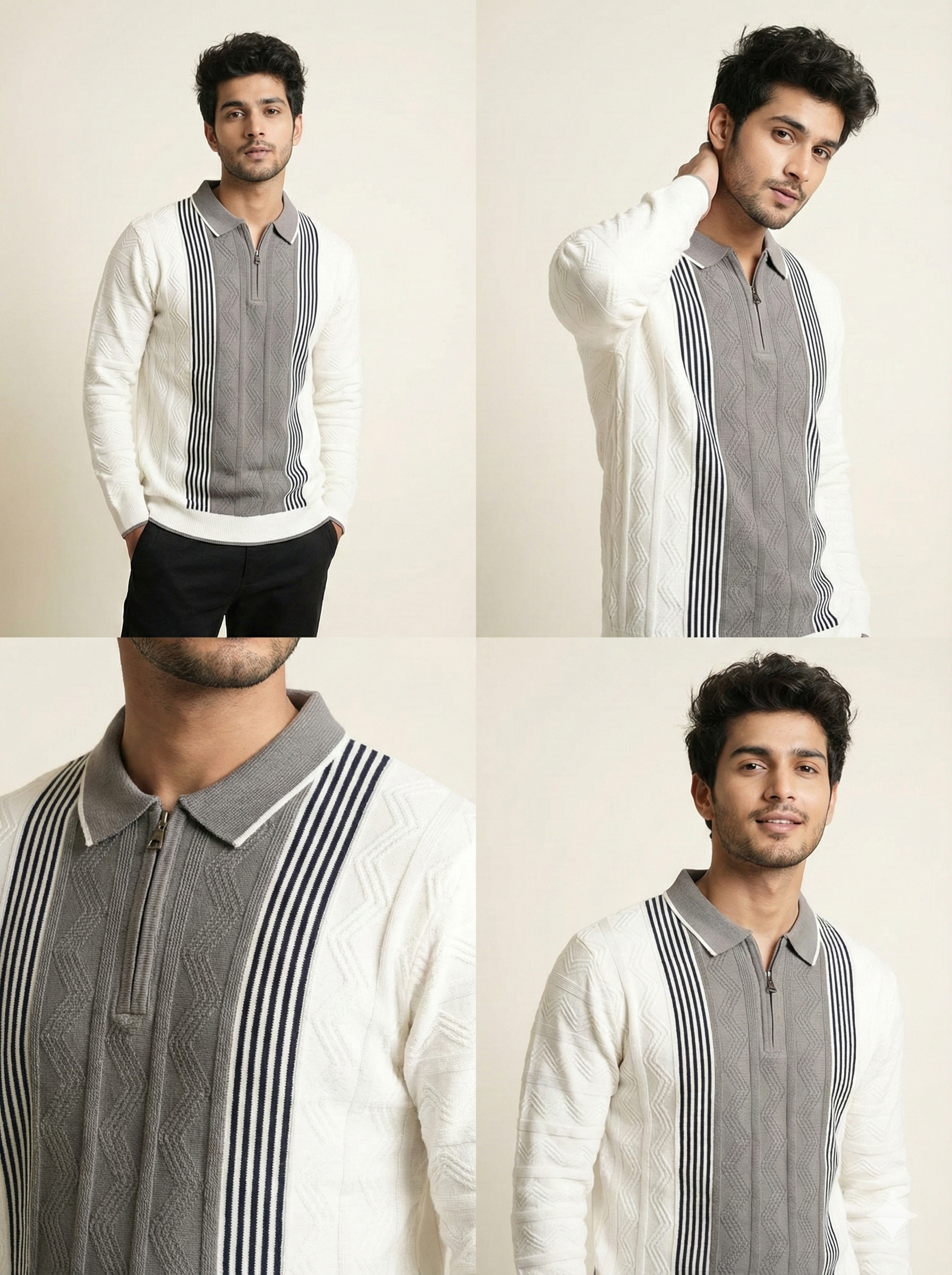 Luxury Knitted Cotton Polo for Men | Breathable & Soft Feel