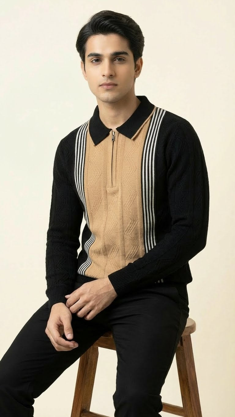 Luxury Knitted Cotton Polo for Men | Breathable & Soft Feel