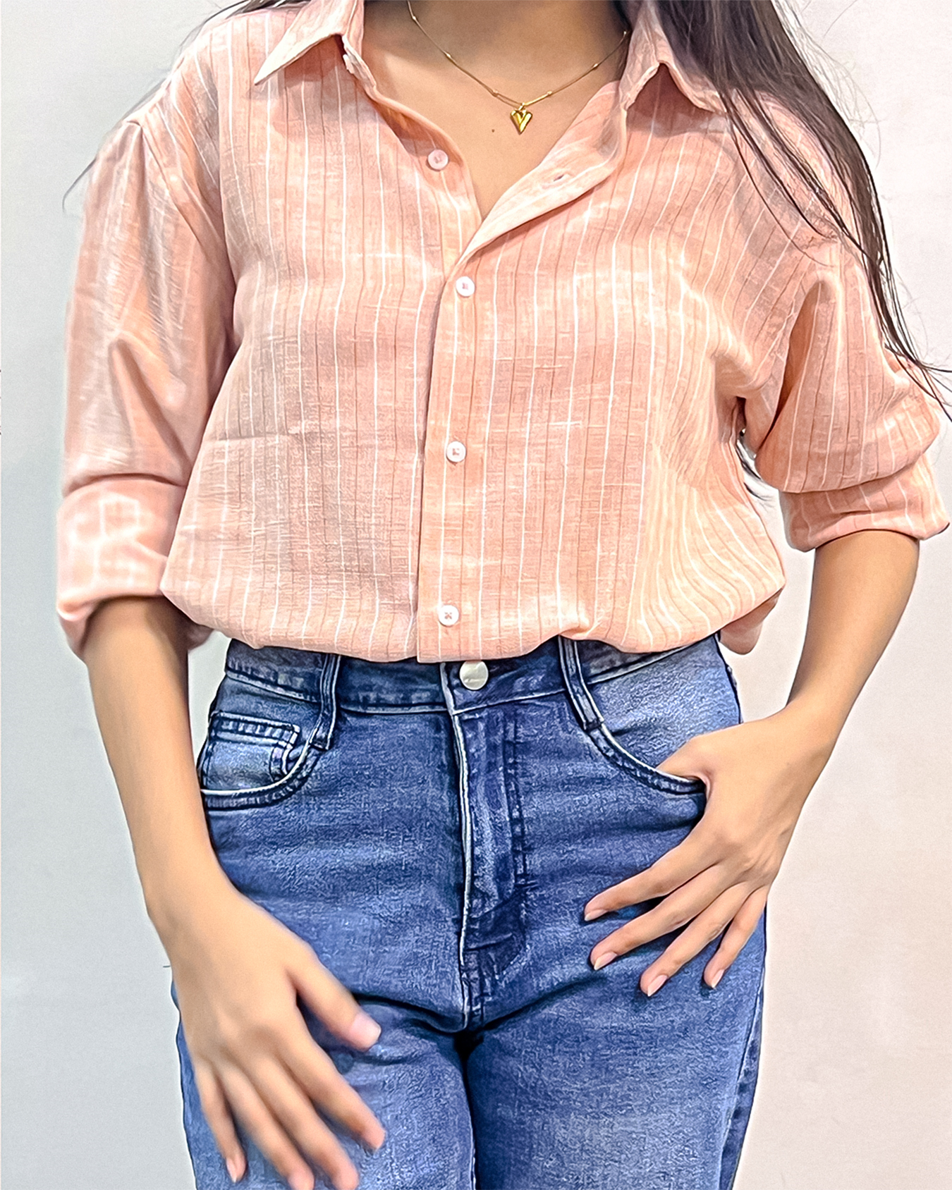Zyloft Linen Shirt – Vertical Stripes