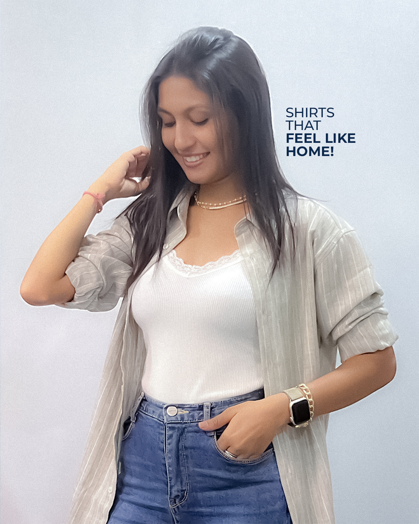 Zyloft Linen Shirt – Vertical Stripes