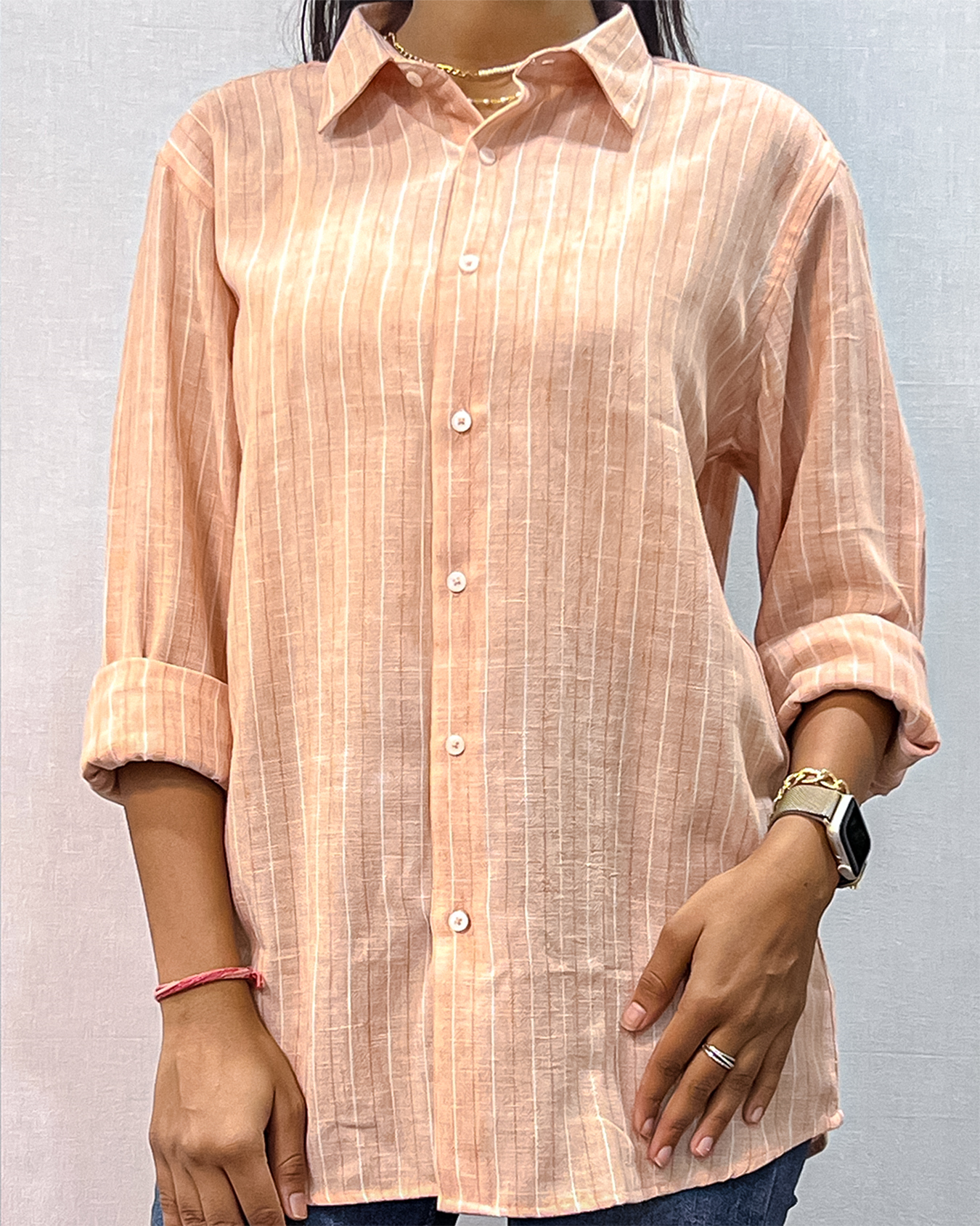 Zyloft Linen Shirt – Vertical Stripes
