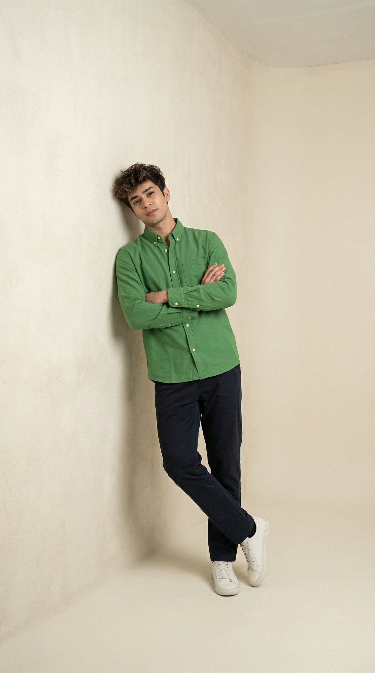 Men’s Premium Jute Cotton Solid Shirts