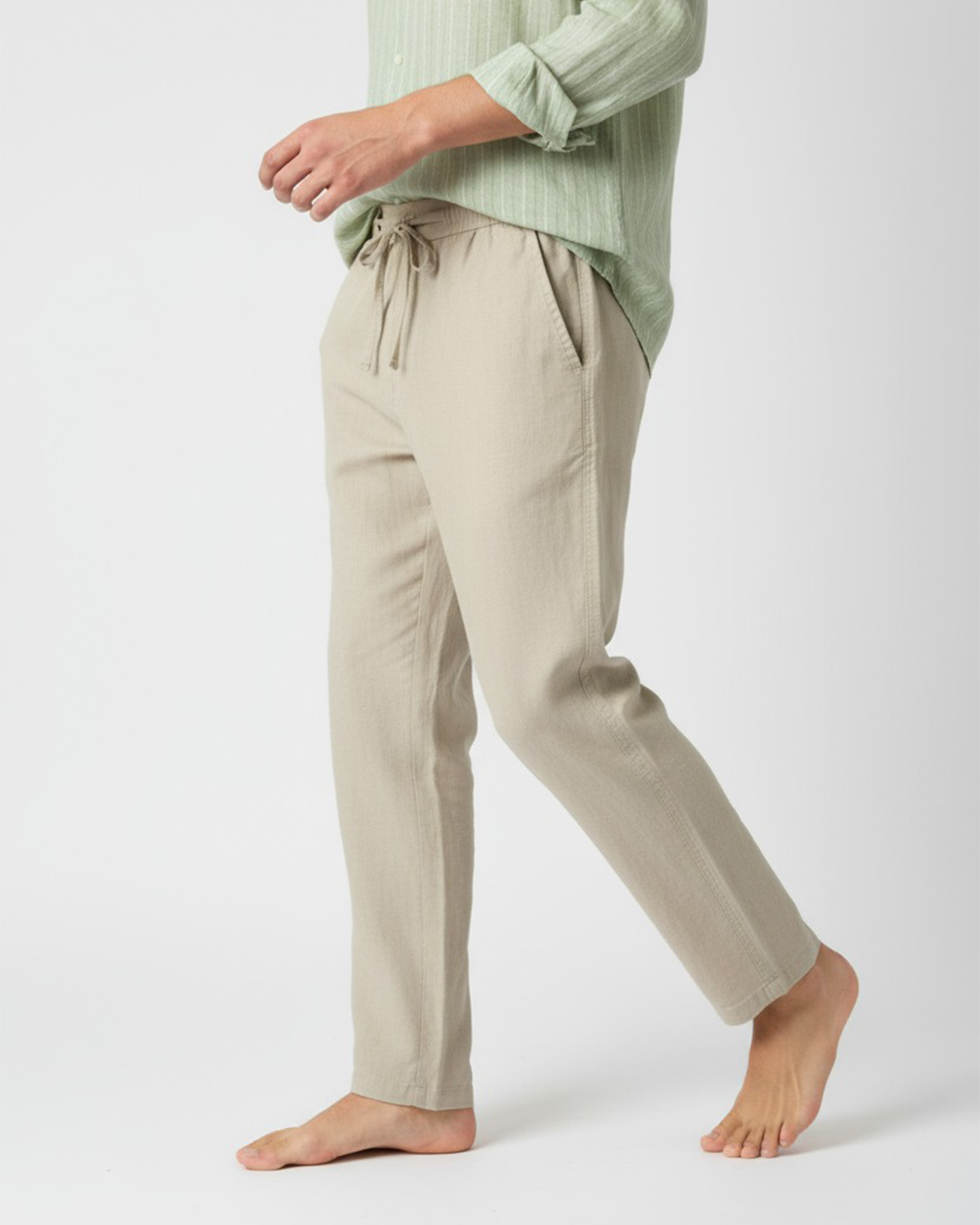 Zyloft Men’s Cotton Linen Lycra Trousers