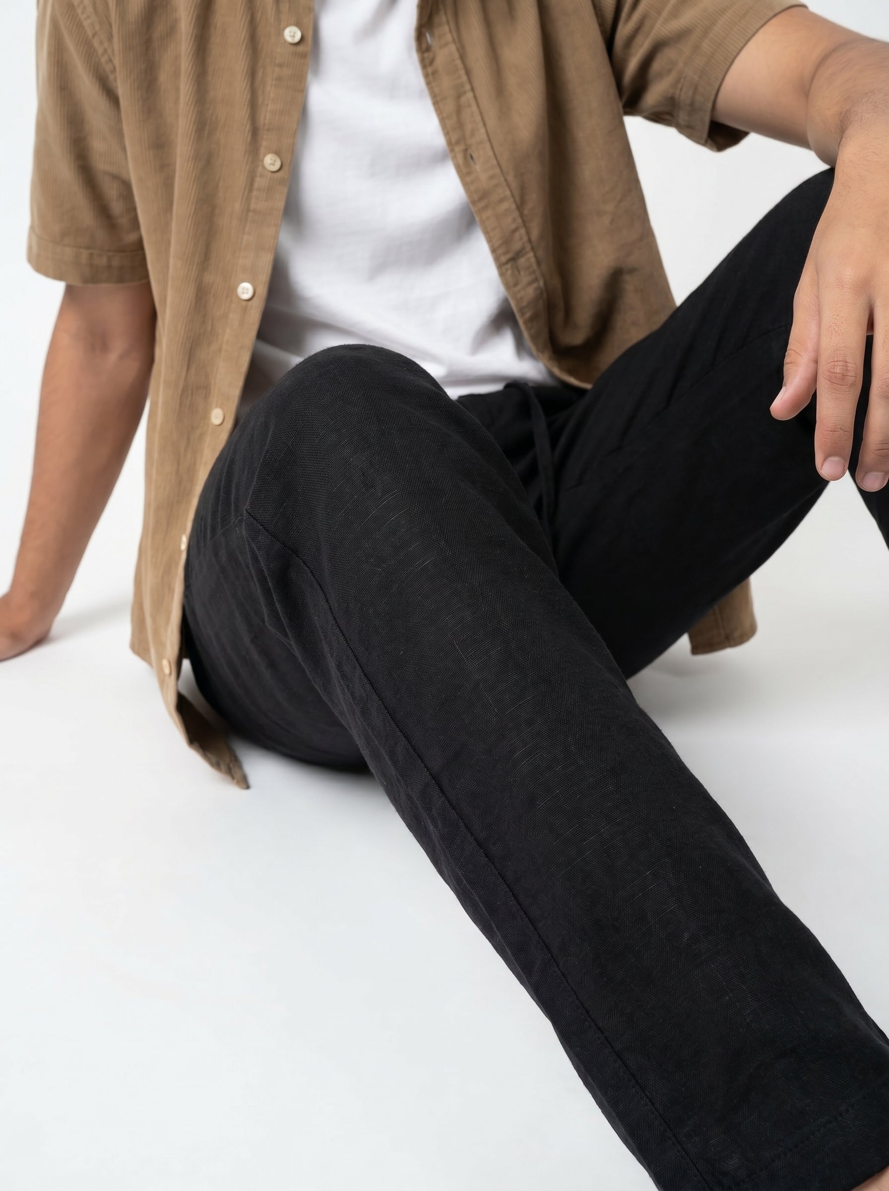 Zyloft Premium Men's Linen Cotton Blend Pants | Breathable Summer Trousers