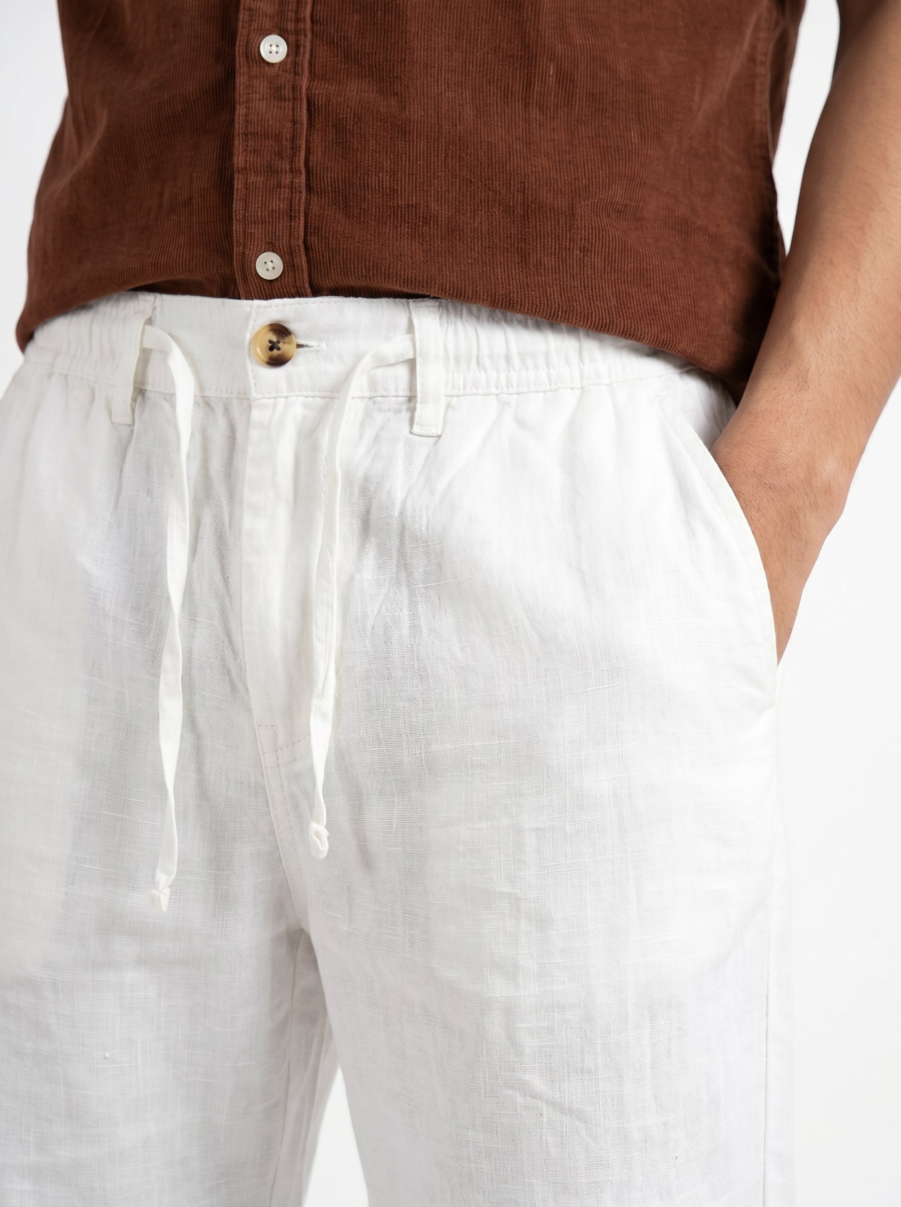 Zyloft Premium Men's Linen Cotton Blend Pants | Breathable Summer Trousers