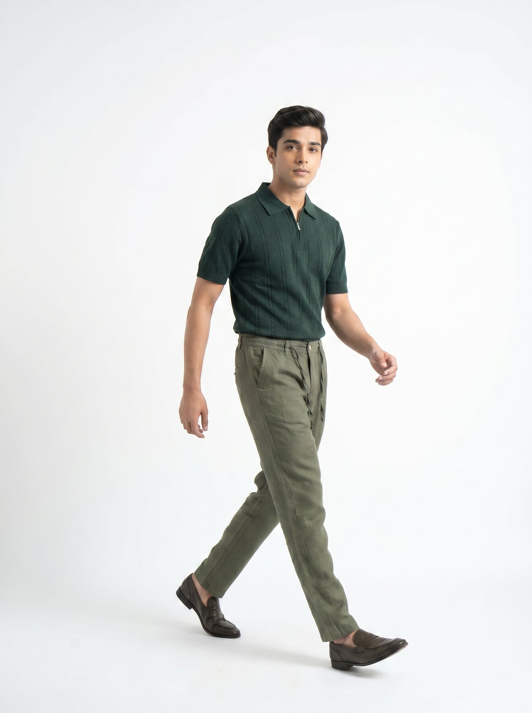Zyloft Premium Men's Linen Cotton Blend Pants | Breathable Summer Trousers