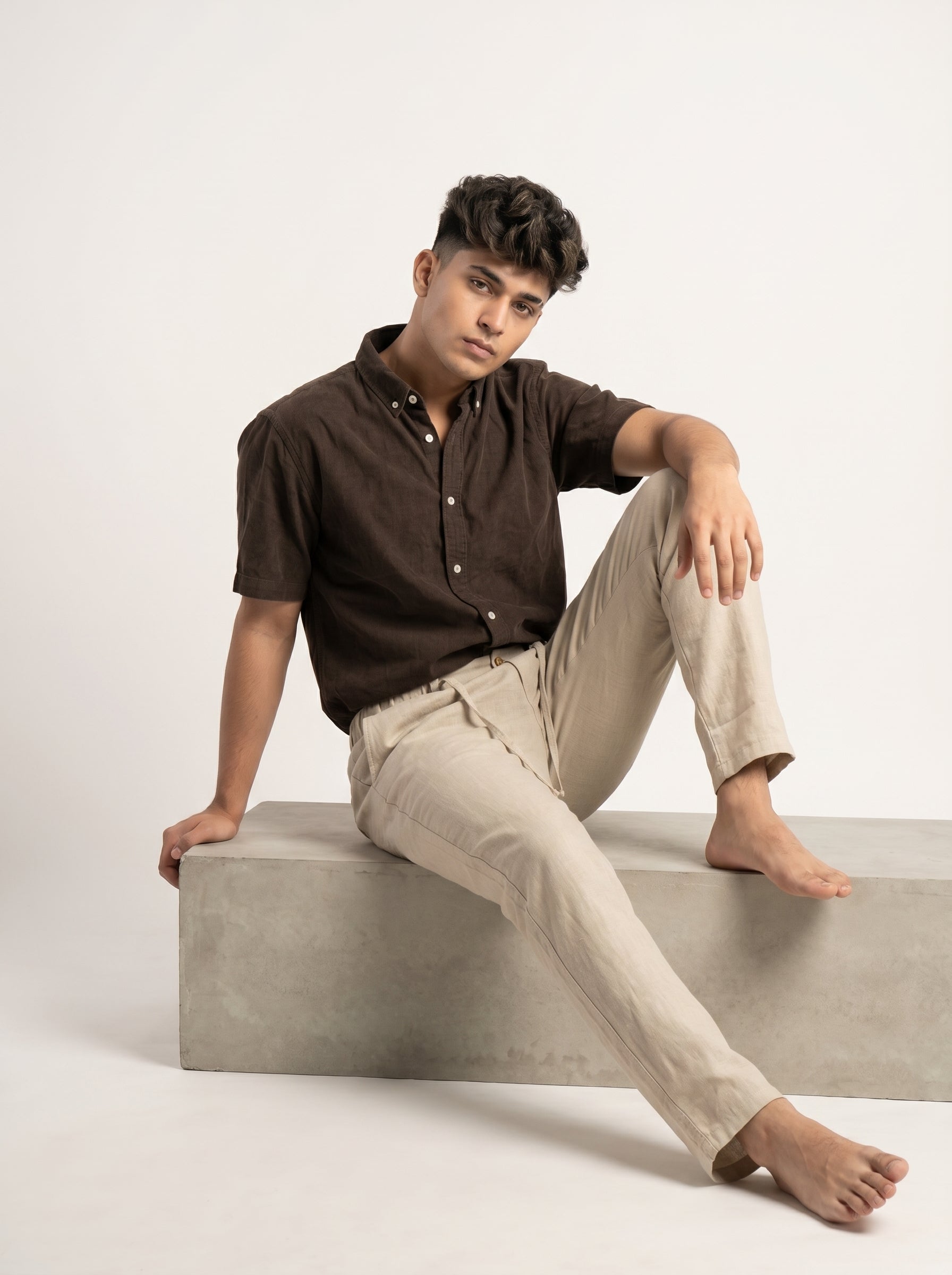 Zyloft Premium Men's Linen Cotton Blend Pants | Breathable Summer Trousers