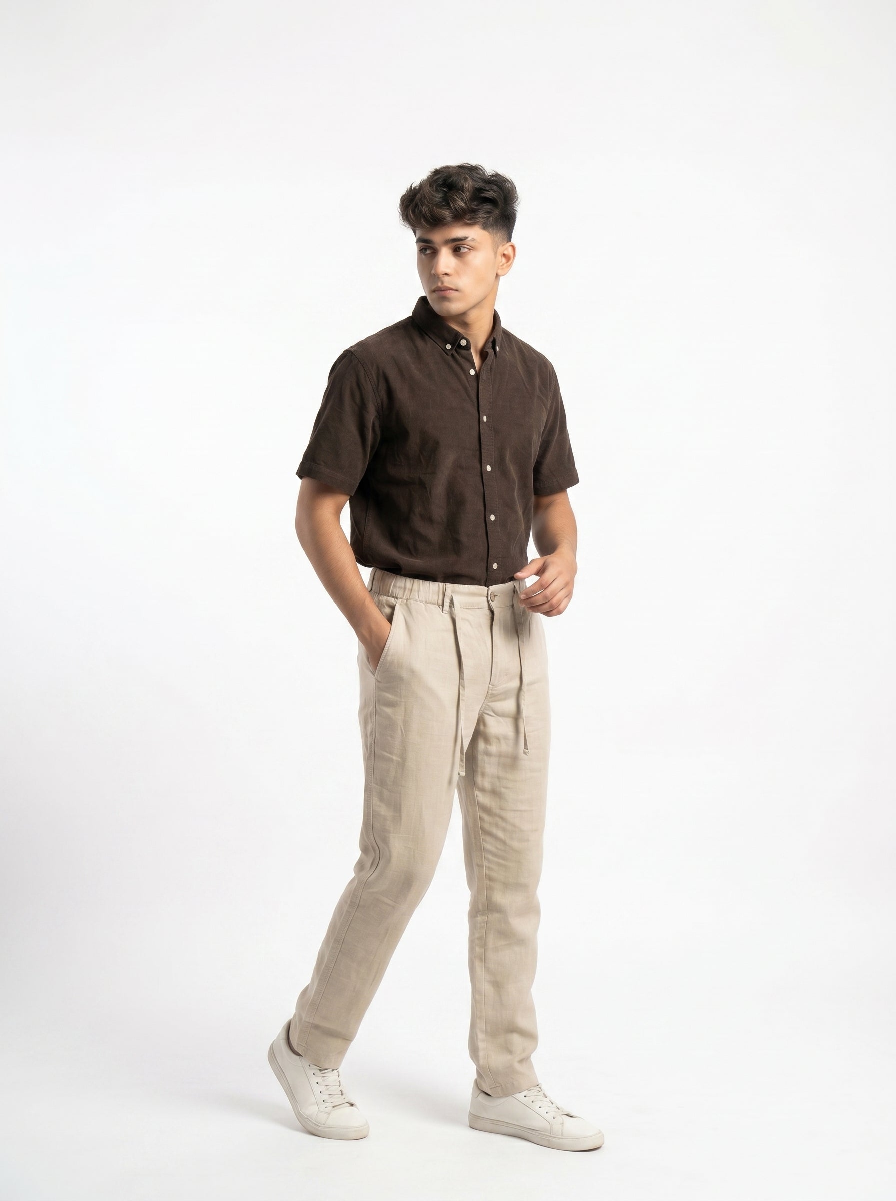 Zyloft Premium Men's Linen Cotton Blend Pants | Breathable Summer Trousers
