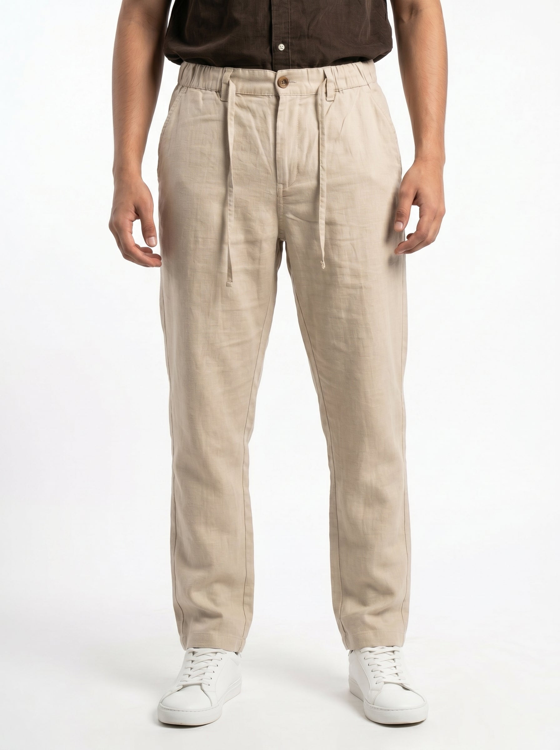 Zyloft Premium Men's Linen Cotton Blend Pants | Breathable Summer Trousers