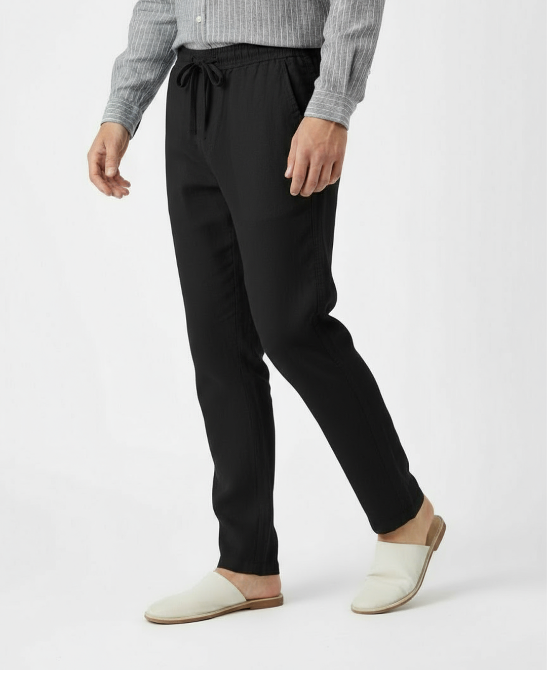 Zyloft Men’s Cotton Linen Lycra Trousers