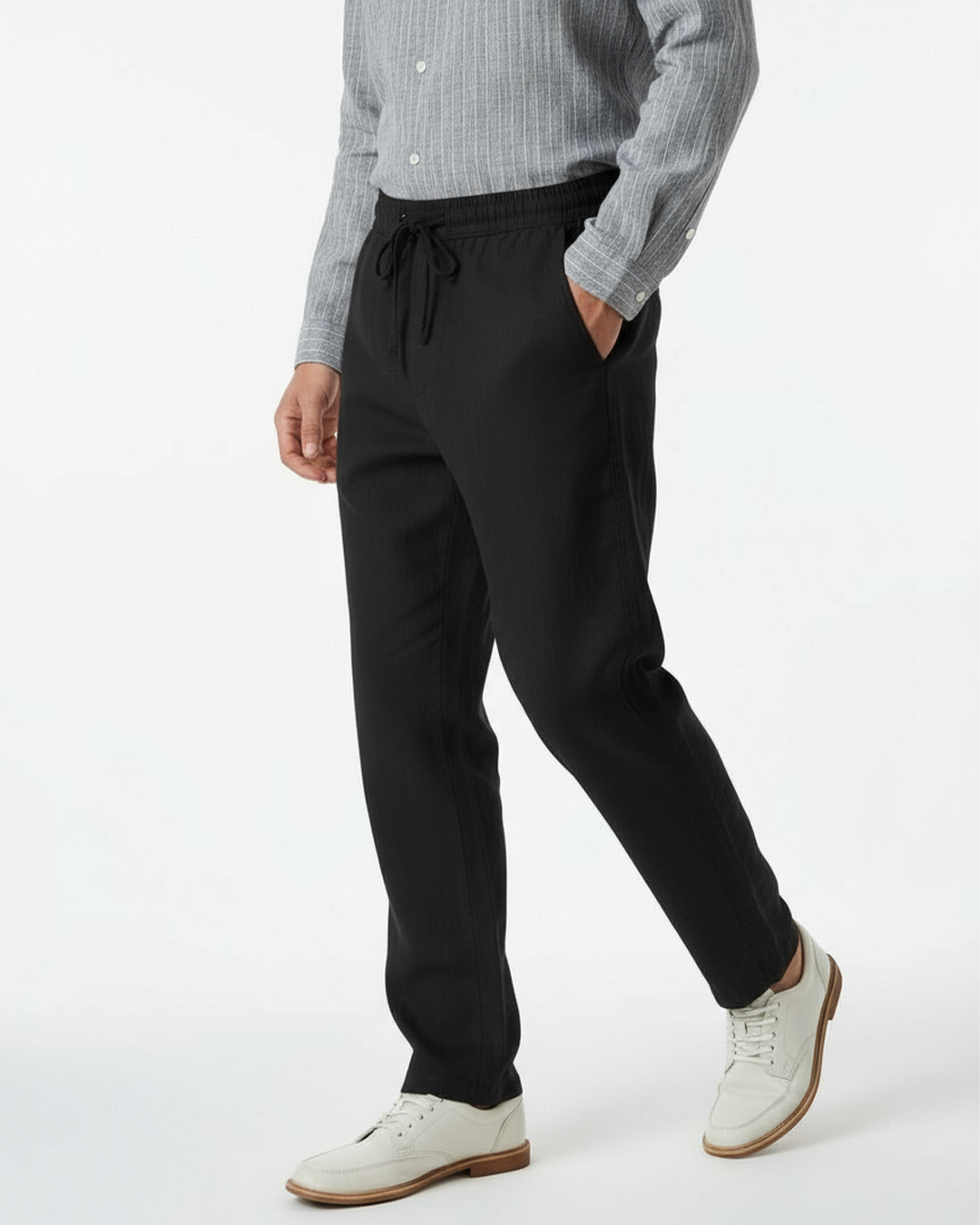 Zyloft Men’s Cotton Linen Lycra Trousers