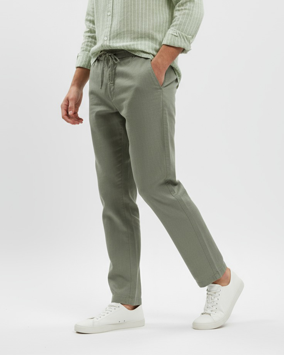 Zyloft Men’s Cotton Linen Lycra Trousers