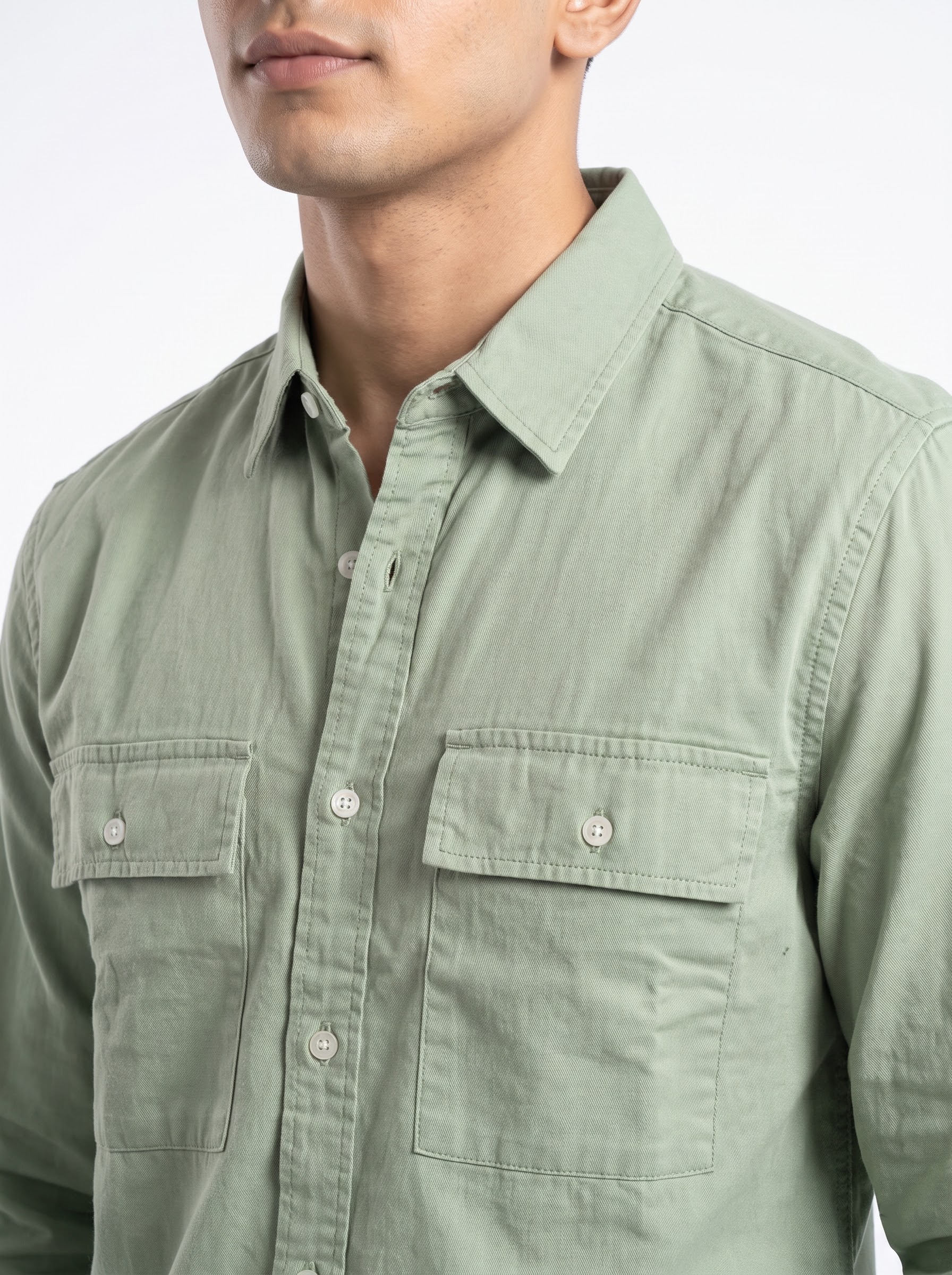 Zyloft solid Intense Double Flap Pocket Shirt