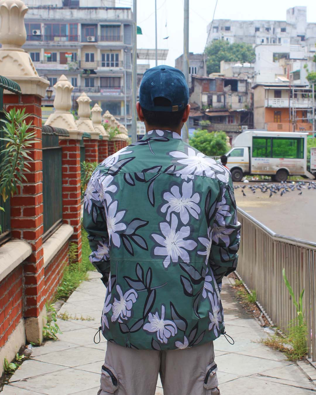 Men's floral shacket