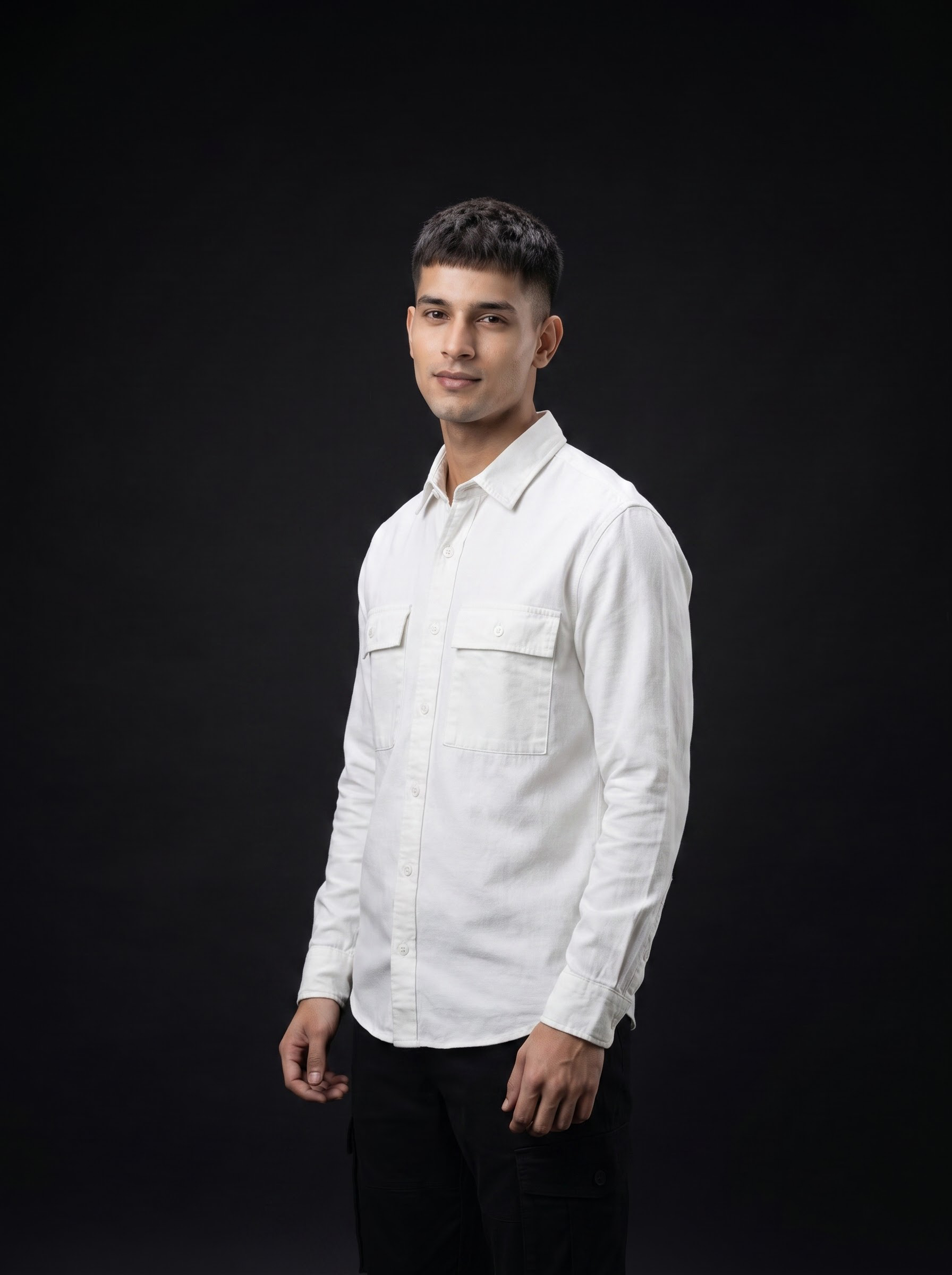 Zyloft solid Intense Double Flap Pocket Shirt