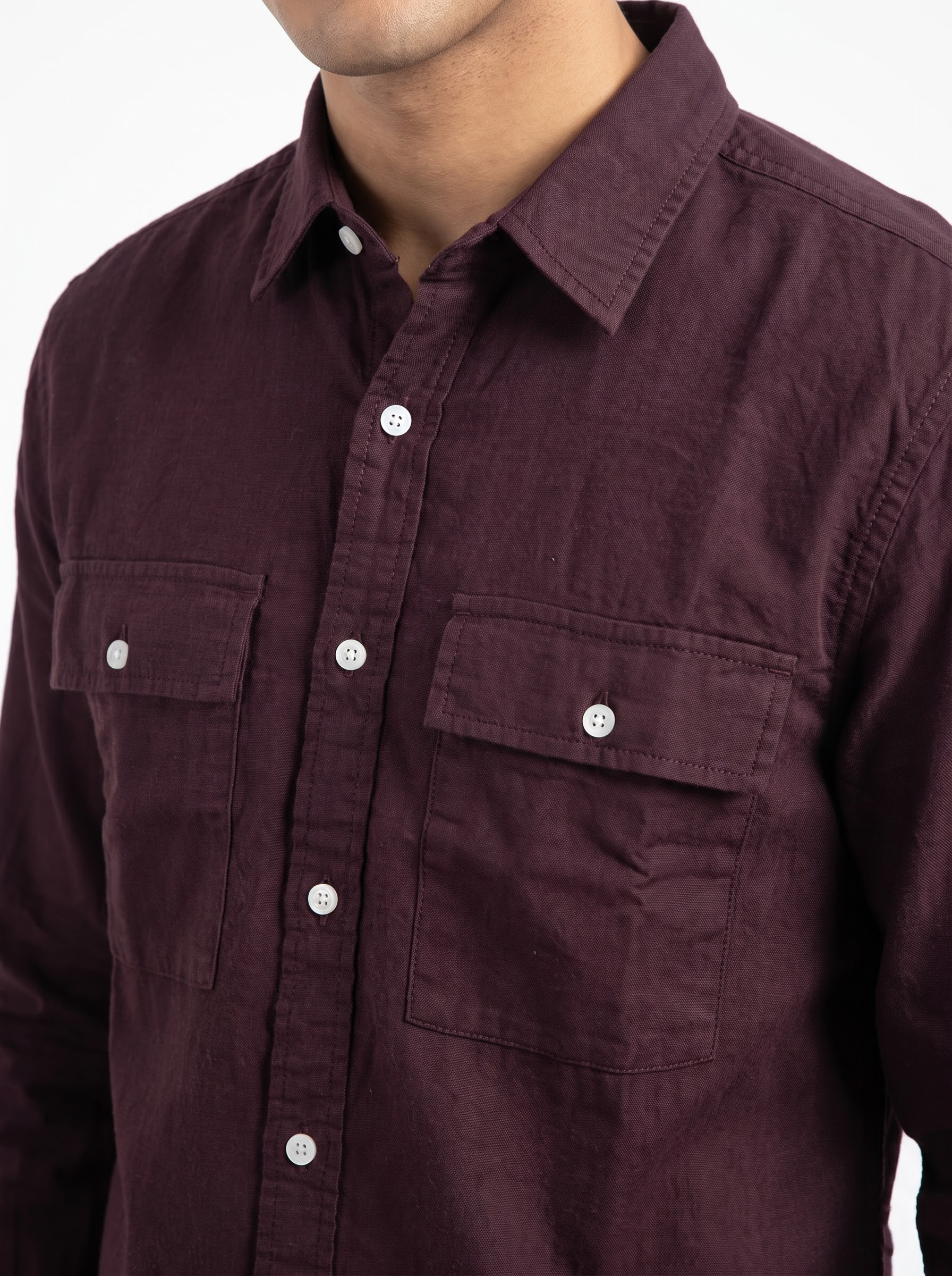 Zyloft solid Intense Double Flap Pocket Shirt